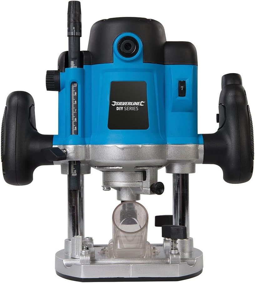 Silverline 264895-1500W DIY &frac12;&rdquo; Plunge Router 230V image number 6