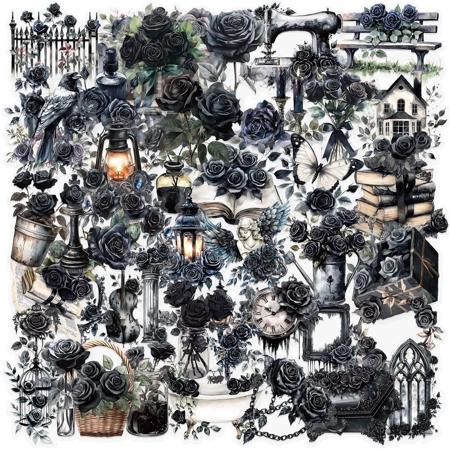 SZXYCZL 50Pcs AU Country Stickers, Cute Country Animals Journaling Scrapbooking Waterproof Vinyl Decals for Adults, Stickers for Journal Water Bottle Suitcase-Au