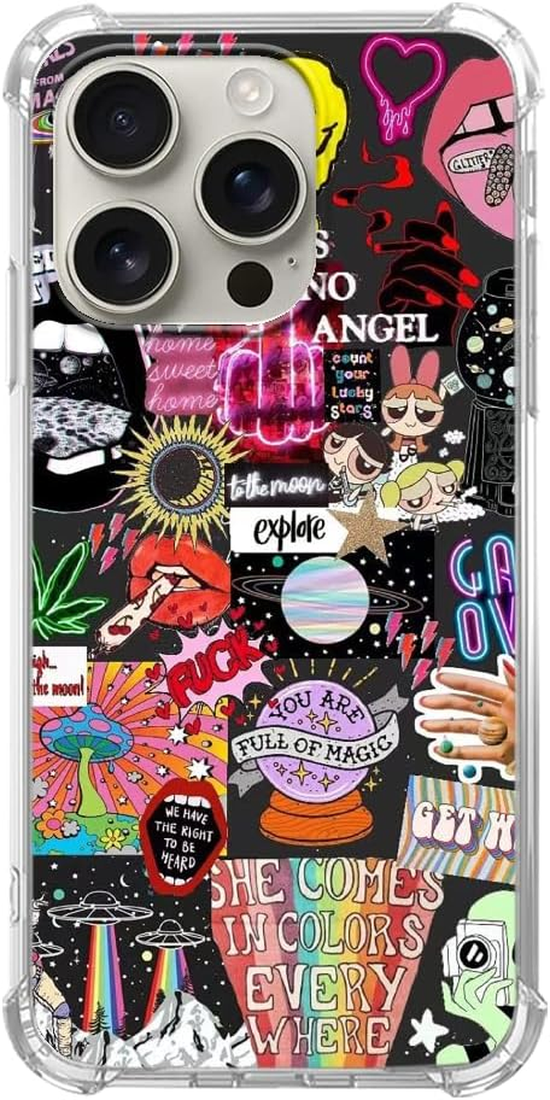 Witch Frog Aesthetic Phone Case Compatible with Iphone 16 Pro Max, Mushroom Frog Halloween Phone Case for Iphone 16 Pro Max, Cool Trendy TPU Bumper Case Cover image number 1