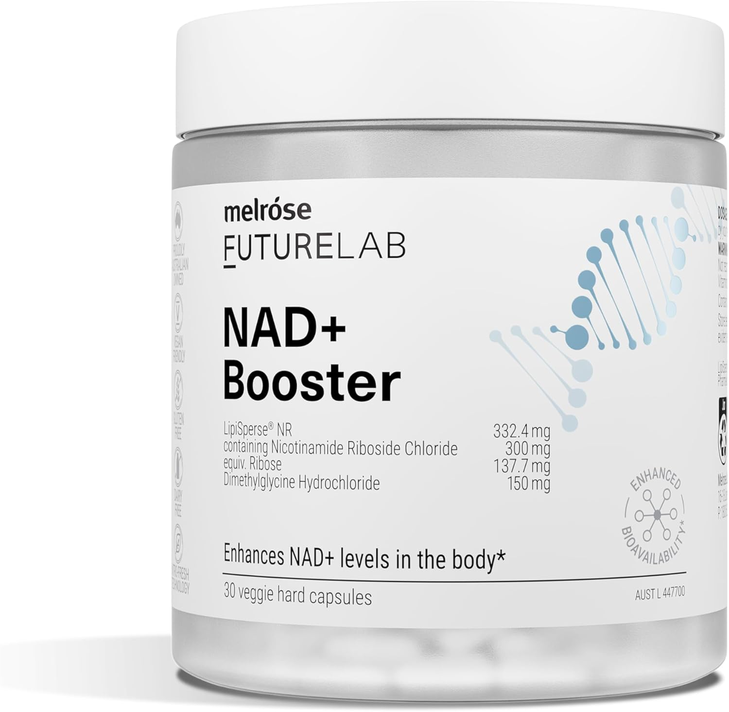 Melrose Futurelab NAD+ Booster Caps 30 Capsules image number 2