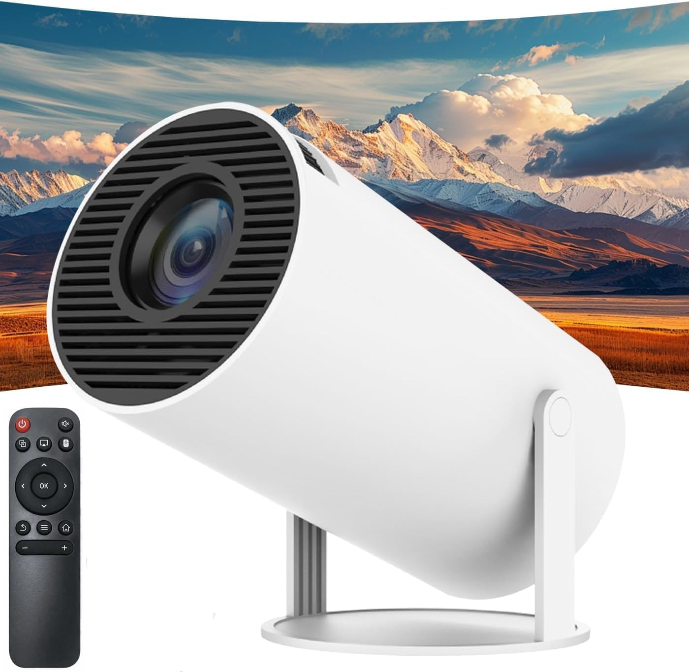 Mini Projector - 2025 Upgraded Portable Projector with Wifi 6 & Bluetooth 5.2, 4K Projector with Native 1080P & 4K Support, with Hdmi/Usb/Ps5/Smartphone/Laptop Compatibility image number 4