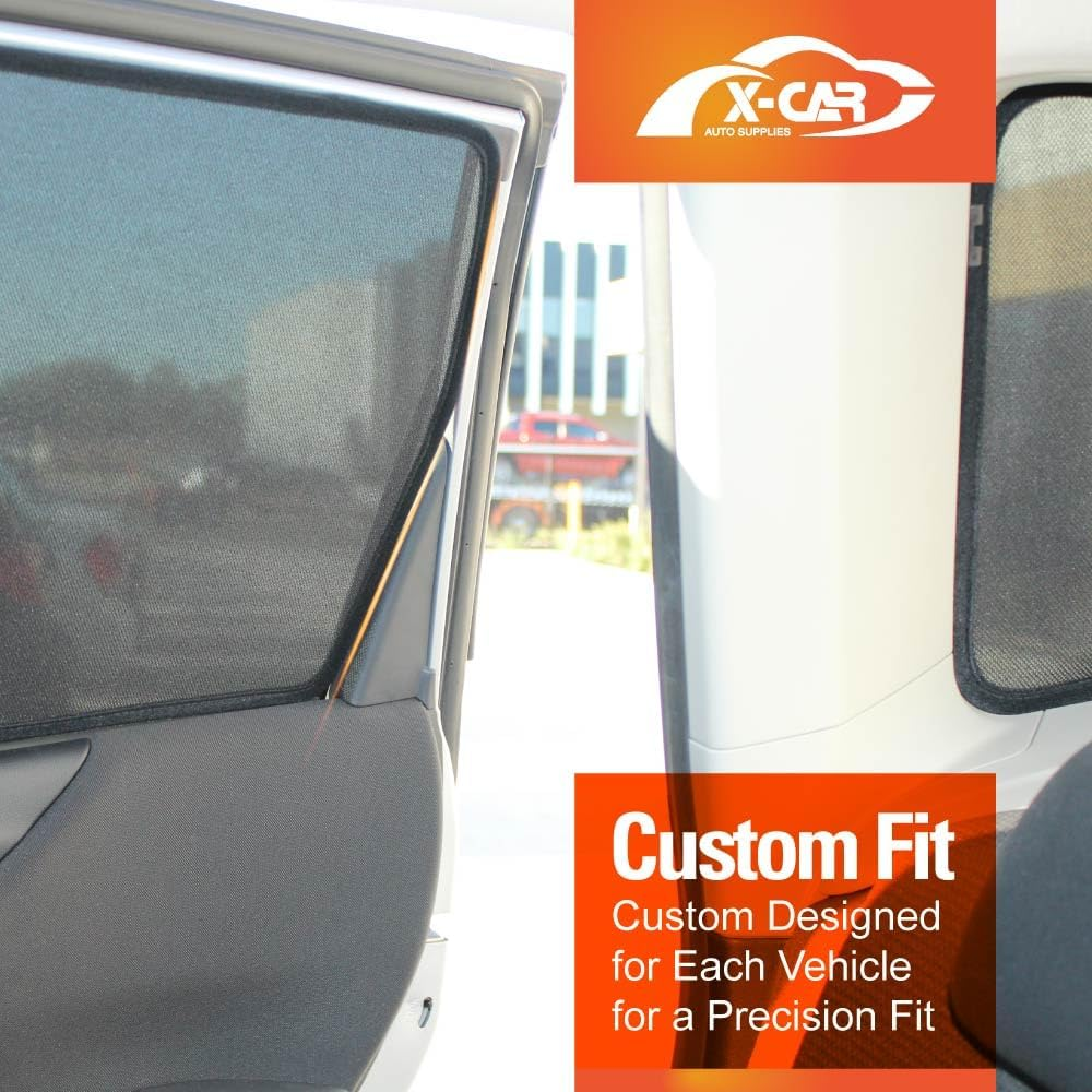 X-CAR Front Rear Port Window Sun Shade for Subaru Forester 2018-2024 Magnetic Car Sun Blind Mesh