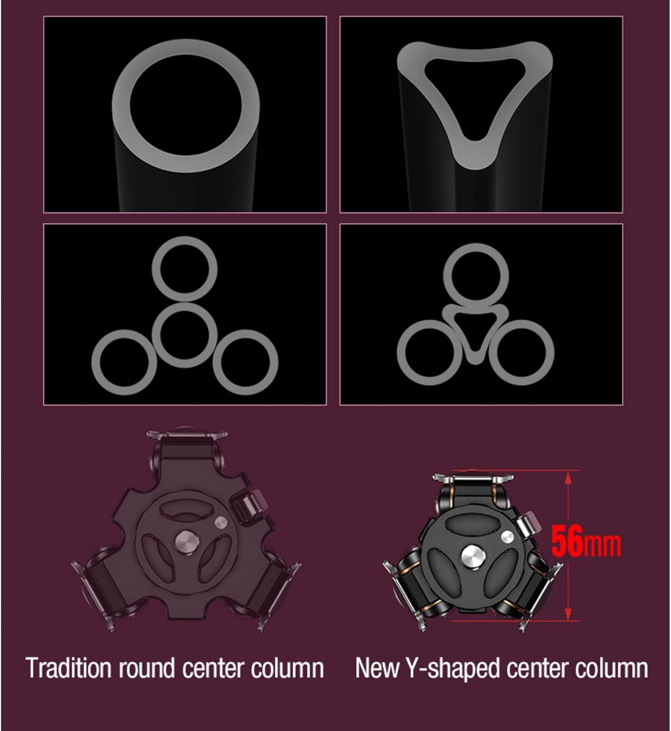 Leofoto Mr.Y LY-224C + LH-25 Carbon Fibre Tripod Kit image number 5