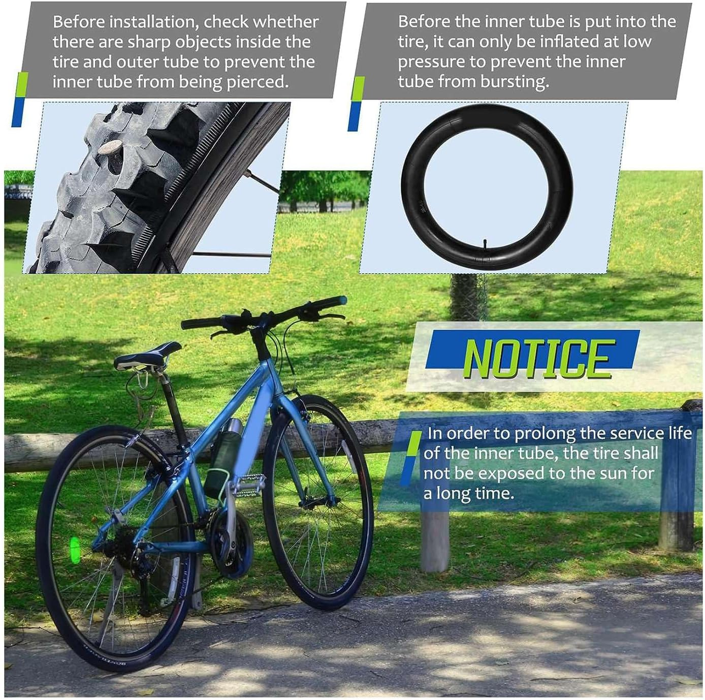 Elqater 2 Pack 26X4.0 Fat Bike Tube with AV 32Mm Valve, Bike Tubes with 2 Tire Levers, for Road/Mountain/E Bike Replacement Parts Accessories