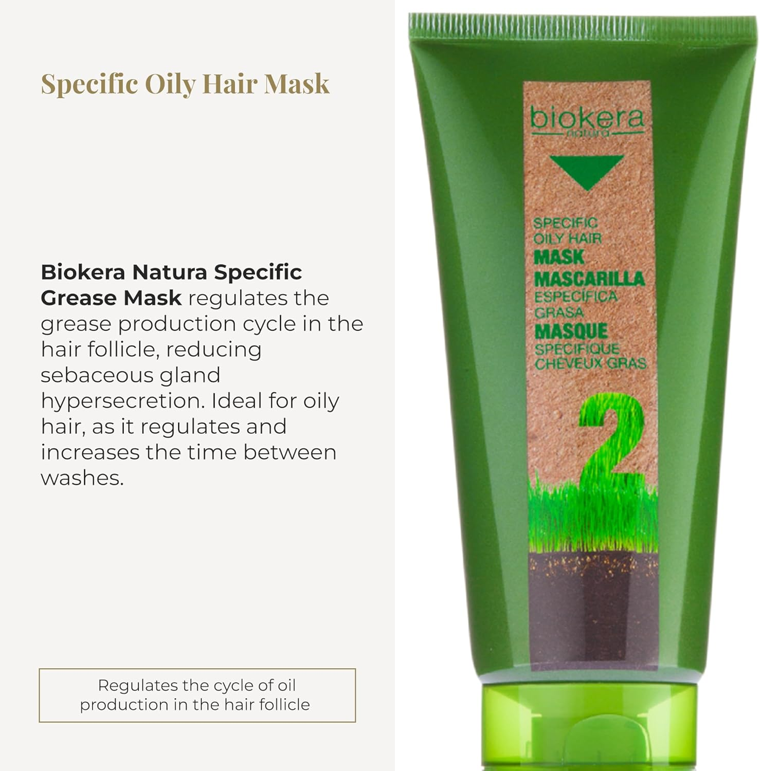 Salerm Biokera Natura Specific Oily Hair Mask Masque - 200Ml by Salerm
