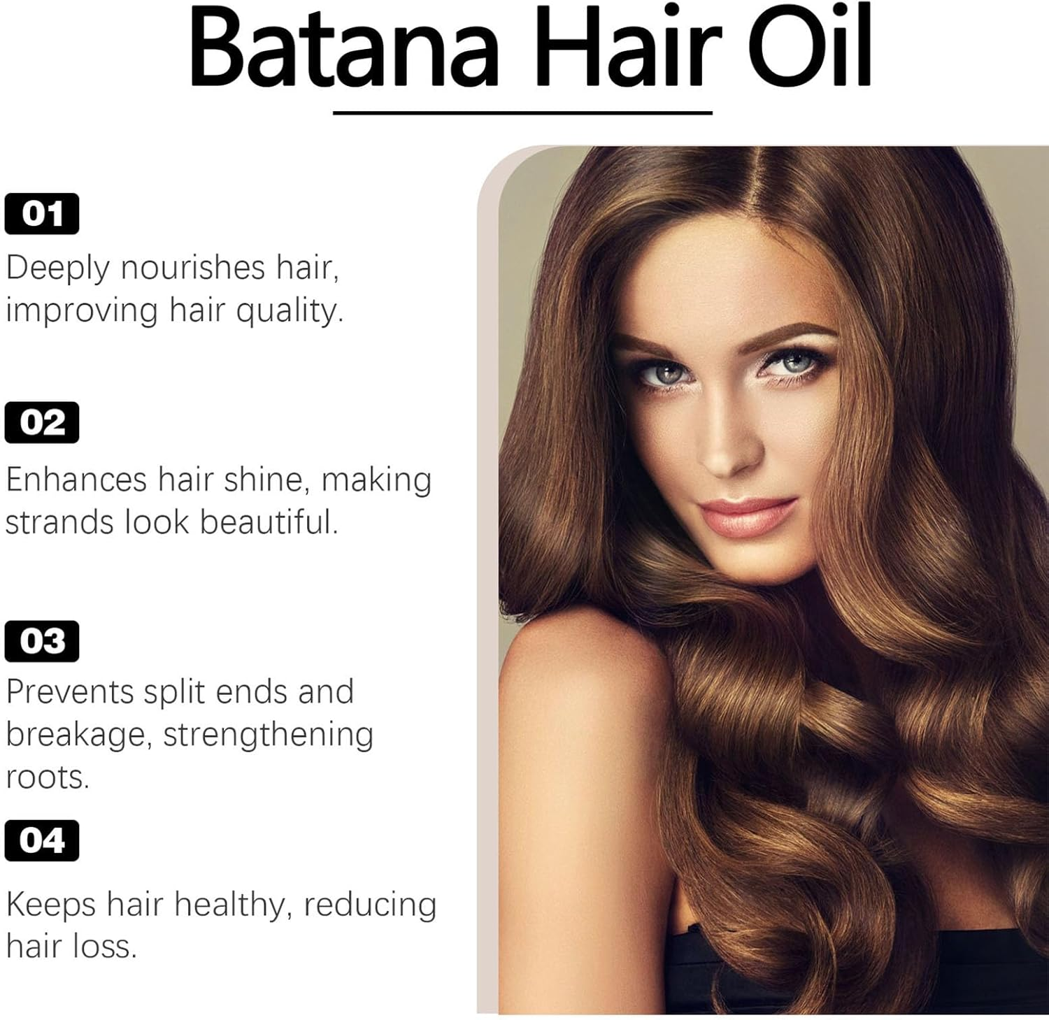 Natural Botana Hair Growth Oil - 120 G Bata-Na Oil for Hair Growth, Smoothing Nourishing Hair Care Oil, Hair Repair Cream for Dry Damaged Hair - 2Pcs image number 2