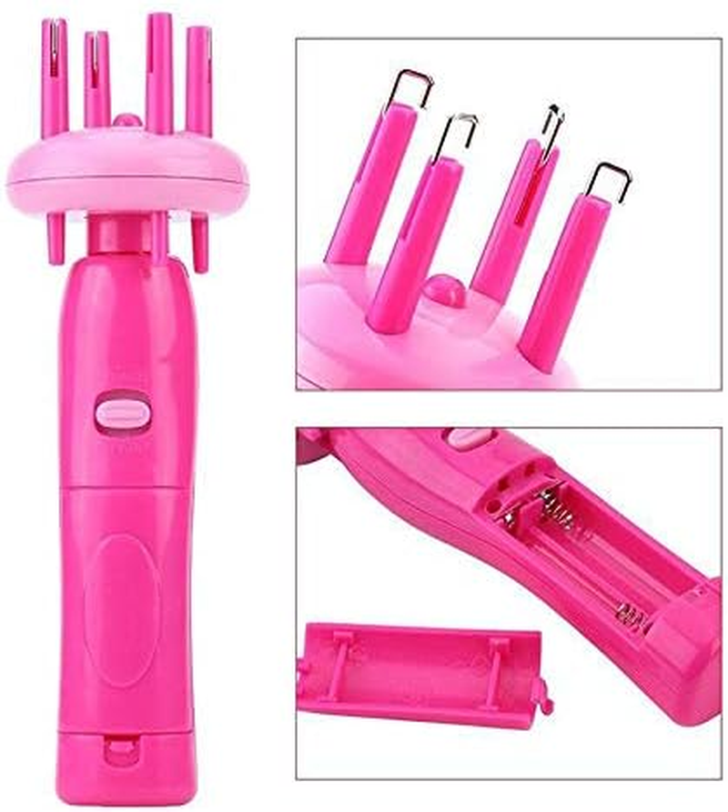 Tuperoymse Women Portable Electric Automatic Diy Hairstyle Tool Braid Machine Hair Weave Roller Twist Braider Device Kit