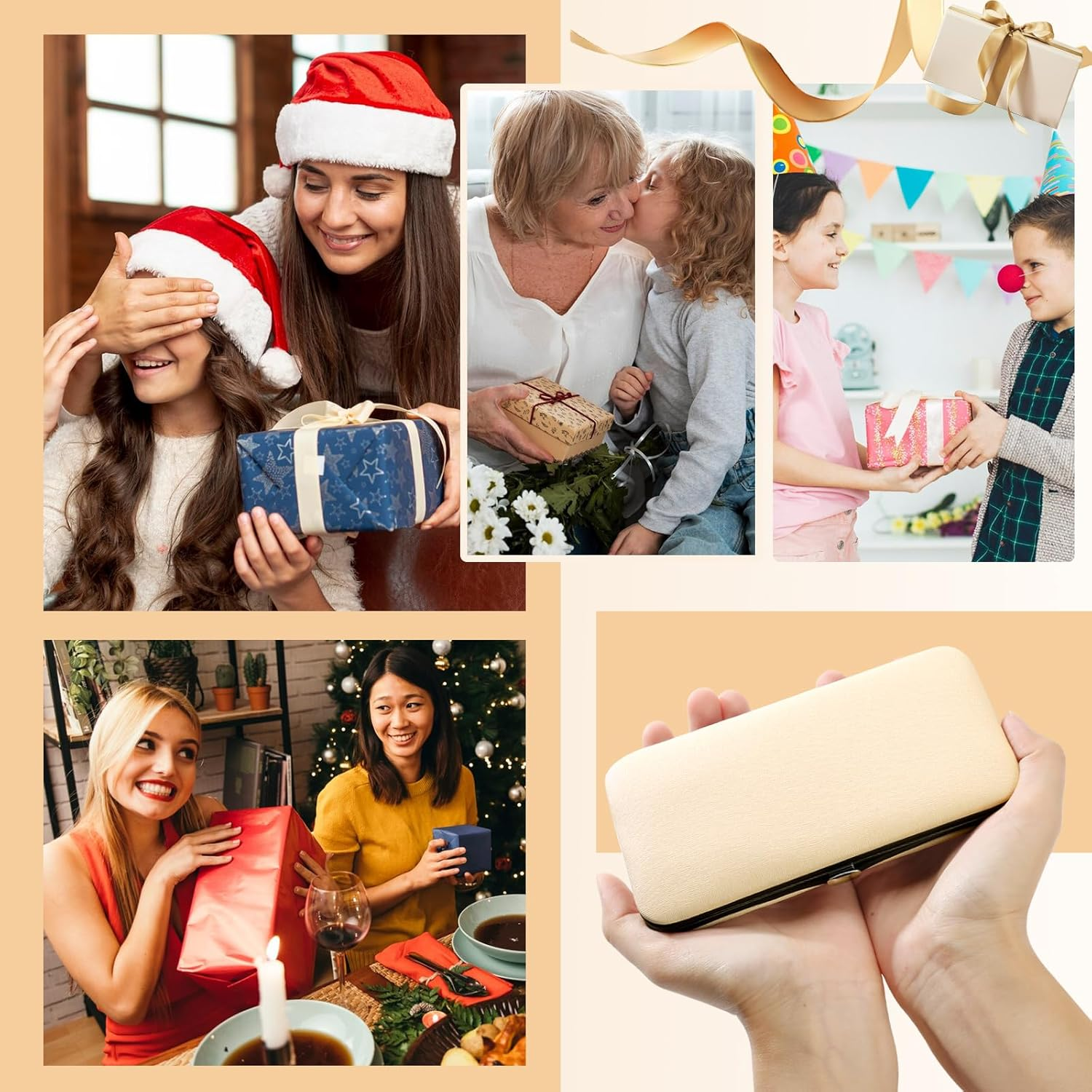 Nail Clippers Set Manicure Pedicure Kit - Manicure Set Women Professional Stainless Steel Pedicure Nail Clipper Tools Aceoce Travel Luxury with Grooming Travel Leather Rose Gloden-12Pcs image number 2