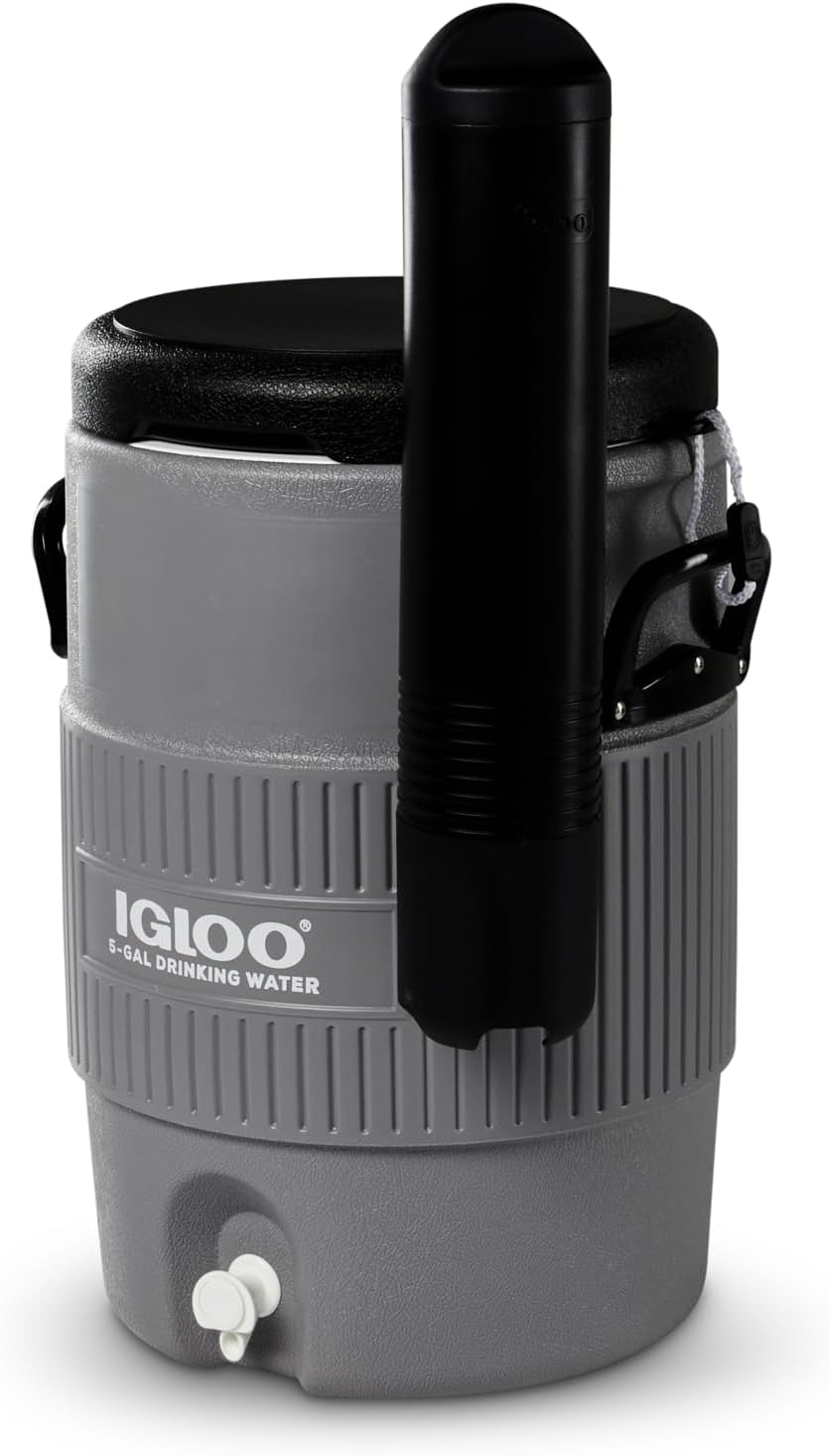 Igloo Portable Sports Cooler Water Beverage Dispenser with Flat Seat Lid image number 4
