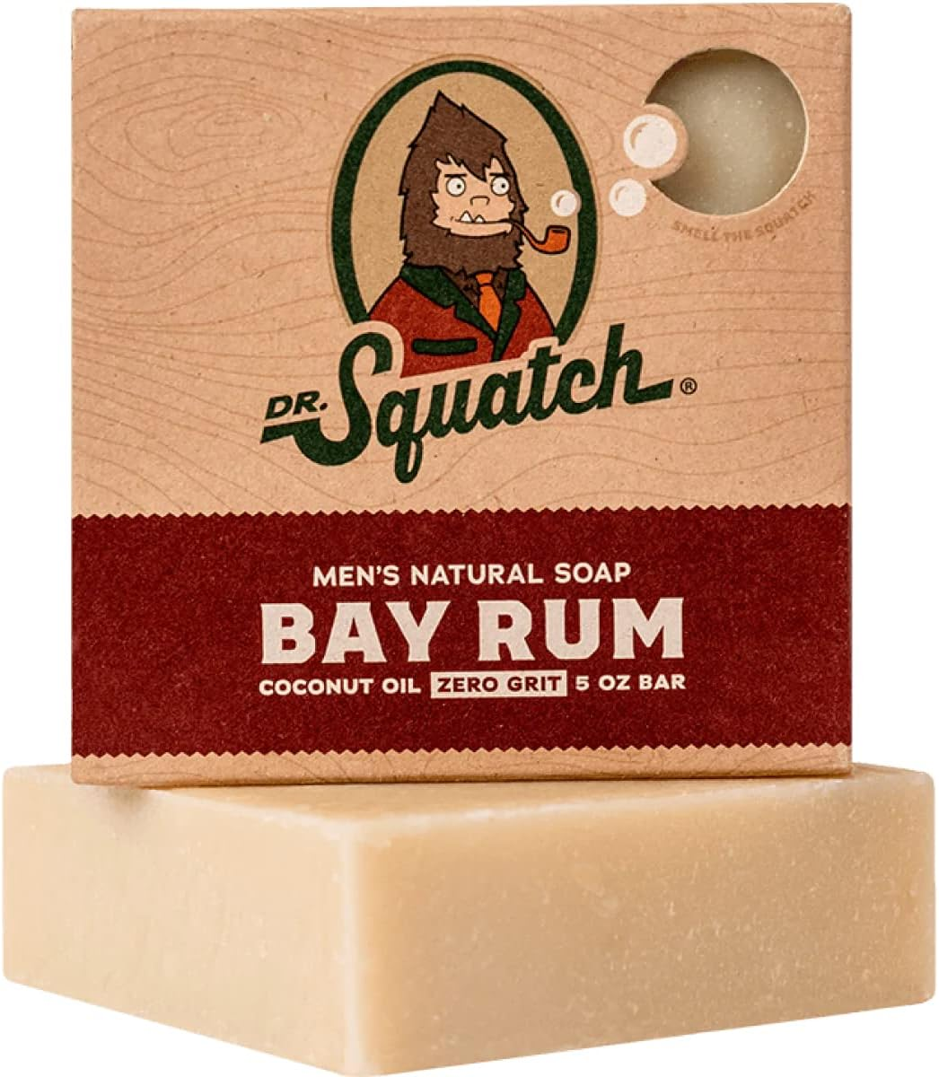 Dr. Squatch All Natural Bar Soap for Men with Zero Grit, Bay Rum image number 2