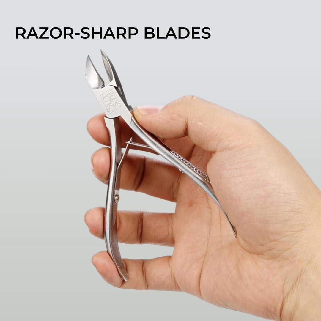 H&S Nail Toenail Clippers Nippers Scissors Cutters for Thick Ingrown Toe Nail Heavy Duty Stainless Steel image number 4