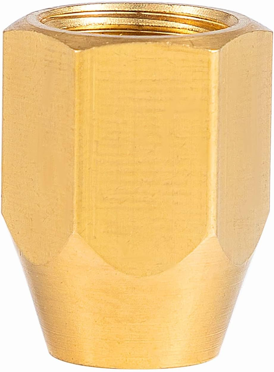 Premium Solid Brass 2PCS Pneumatics Reusable Replacement Fitting 1/4" Barb for 1/4-Inch ID Polyurethane Air Hose with 1/4" NPT Rigid Replacement