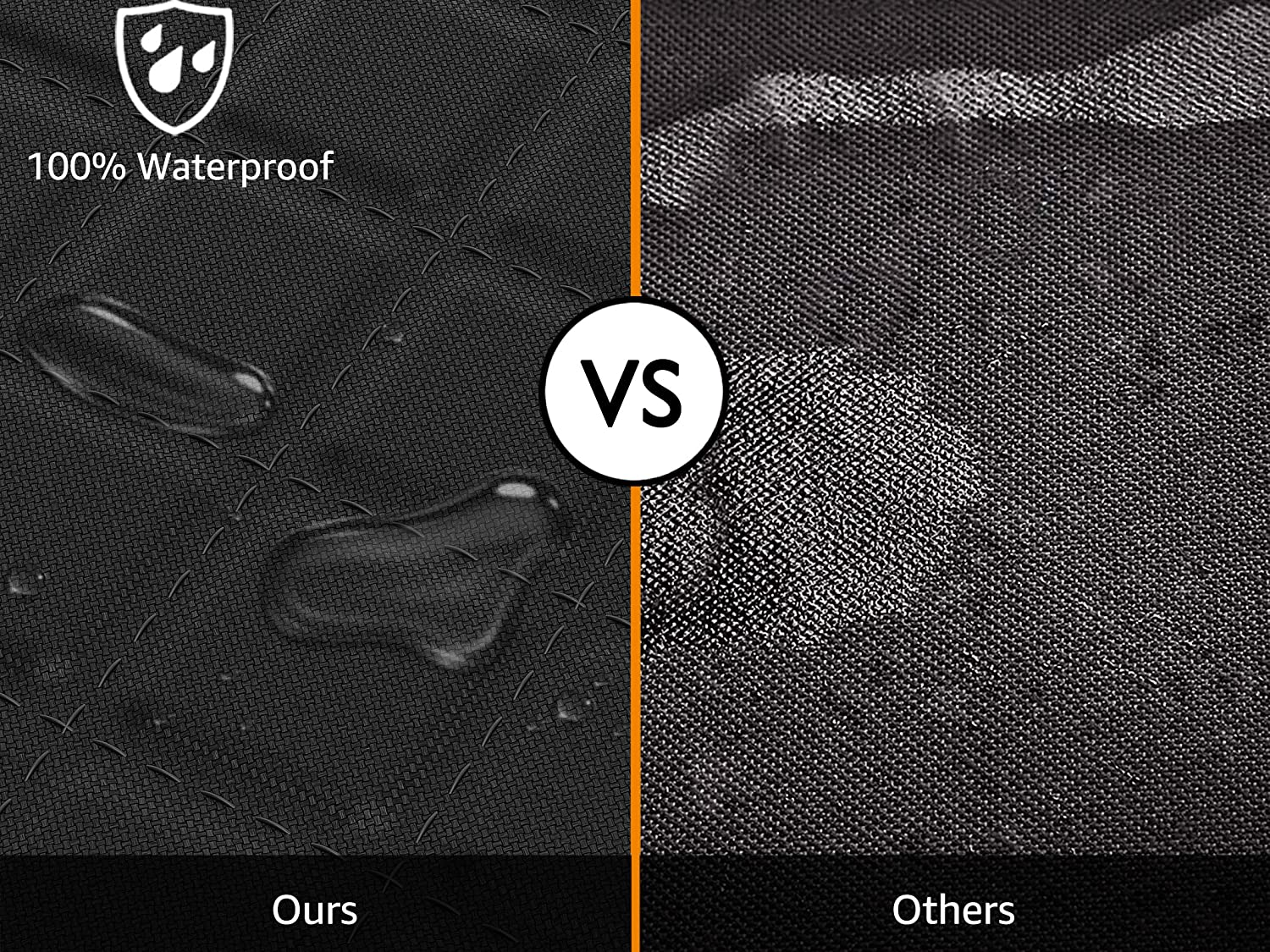 Ibuddy Dog Cargo Liner for Full-Size SUV, Waterproof Dog Seat Cover with Bumper Flap Protection Durable SUV Trunk Mat for Pets Keep Your Vehicle Trunk Clean Universal Fit X-Lager SUV Car Seat Cover image number 5