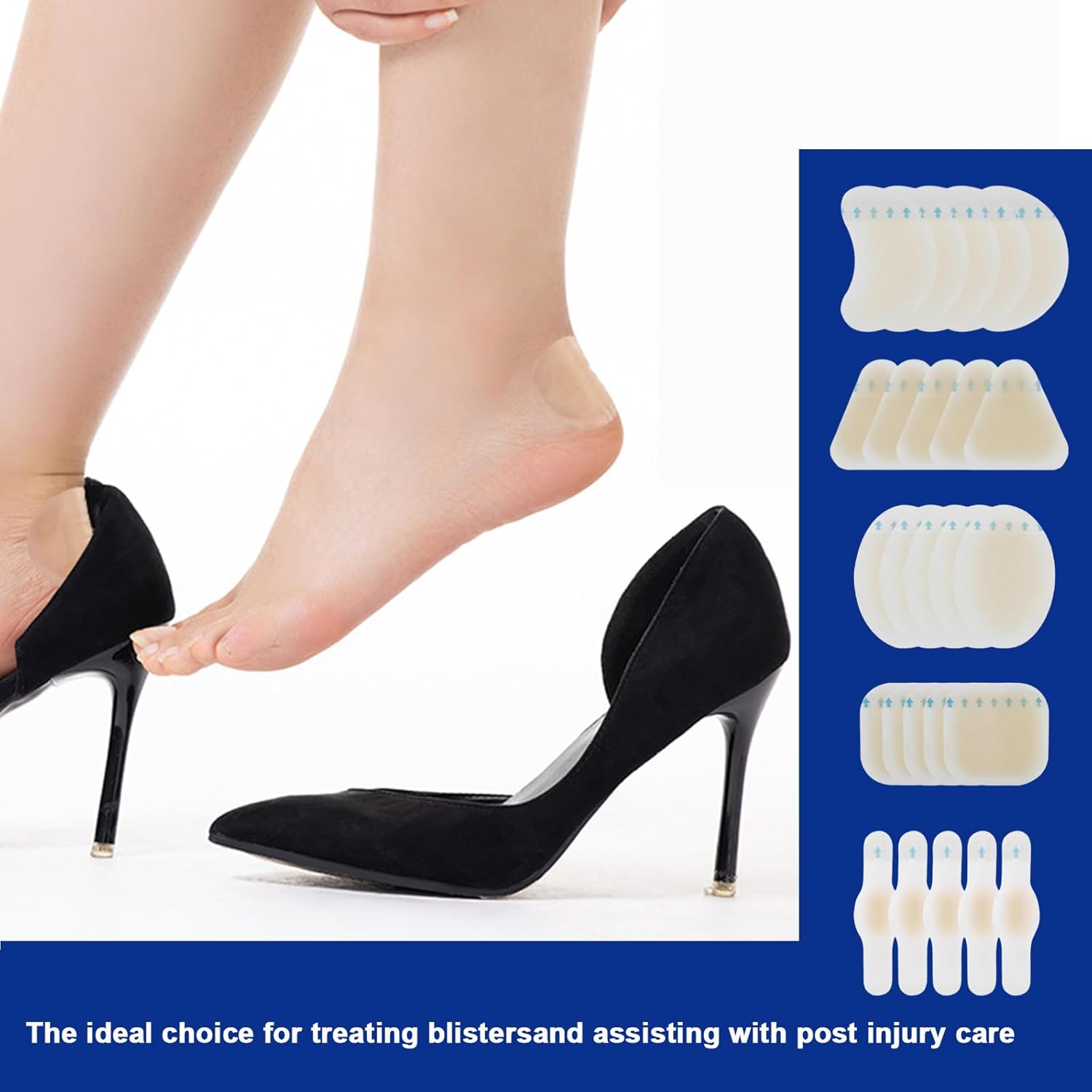 25Pack Blister Band Aid, Invisible Blister Hydrocolloid Bandages, Bandaids, Suitable for Long Distance Walking Heel Protection Products image number 4