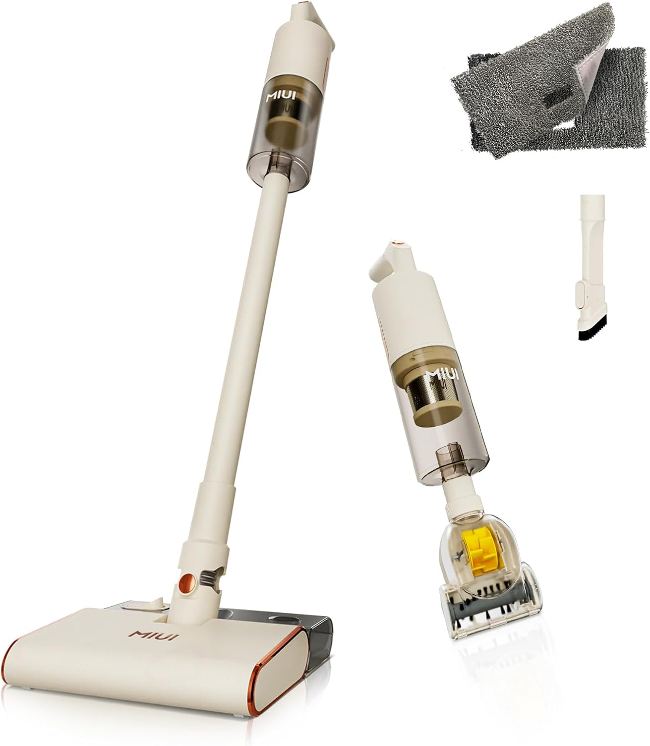 MIUI Wet Dry Vacuum Cleaner, All-In-One Stickvac with Mop, Solution for Multi-Surface, Perfect for Hardwood, Tile, Marble, Area Rug & More, Corded, Safe for Homes with Children and Pets image number 6