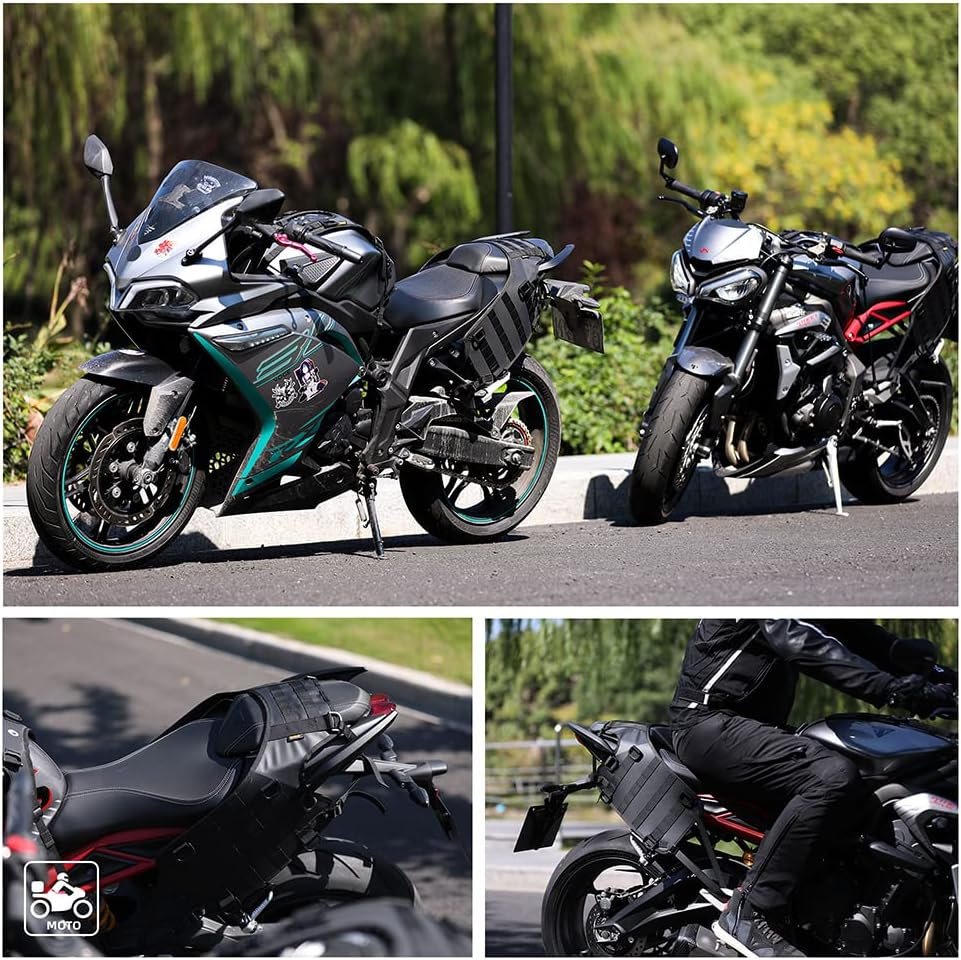 Rhinowalk Motorcycle Saddle Bag/Tail Bag/Seat Bag Universal Saddle Bag Mounting Base image number 1