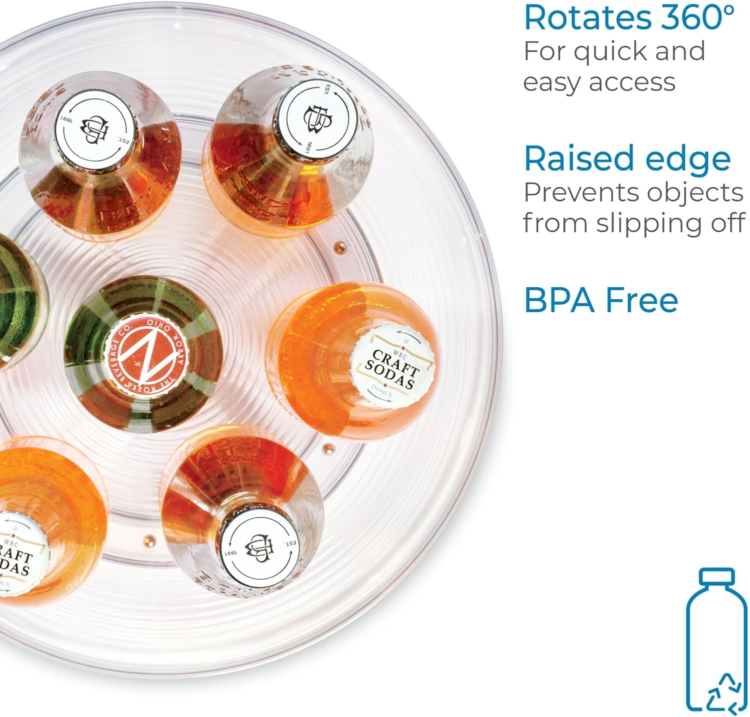 Interdesign 54030ES Linus Spice Carousel Herb Rack image number 5