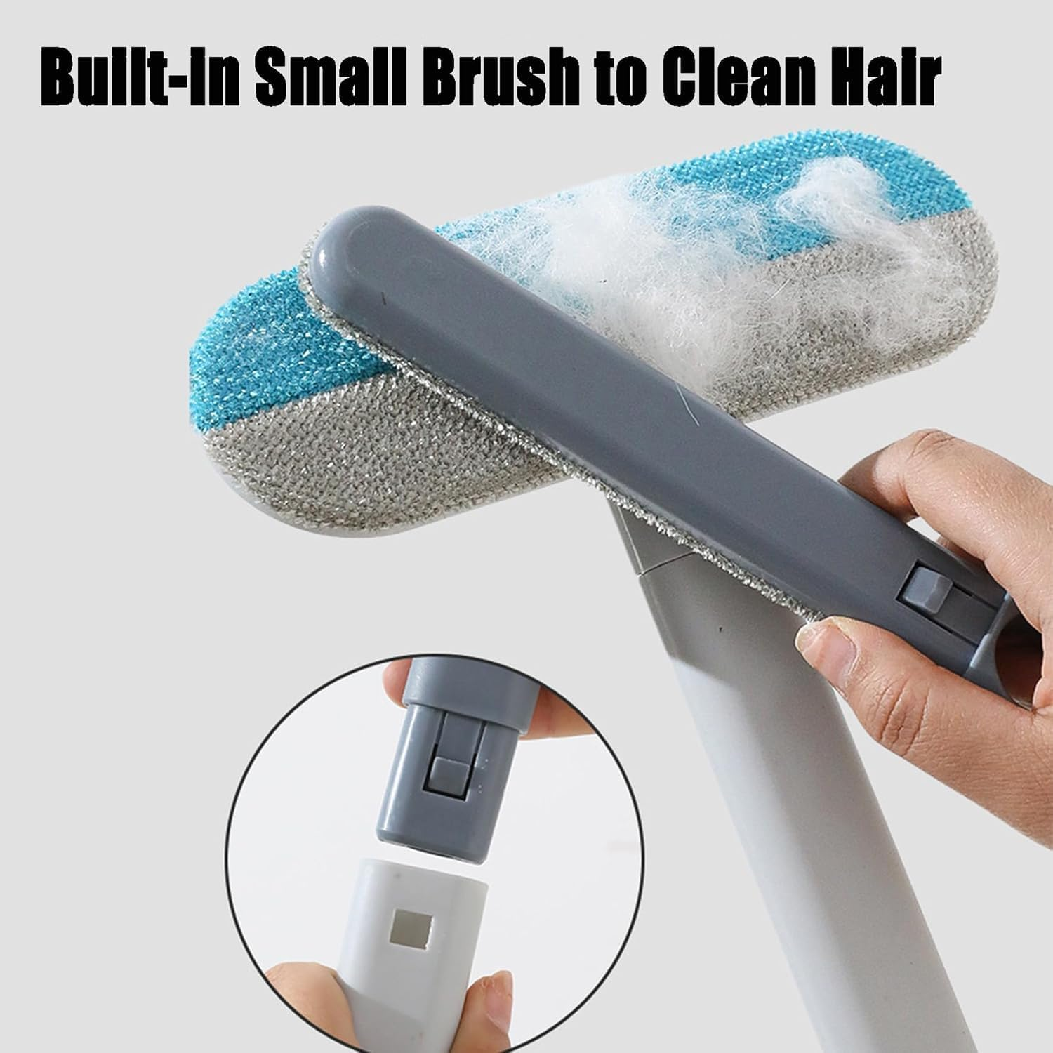 Reusable Pet Hair Remover for Dogs & Cats - Lint Brush for Furniture, Car Seats & Carpets | Washable Fur Cleaner with Soft Bristles | Gentle on Upholstery & Clothing image number 4