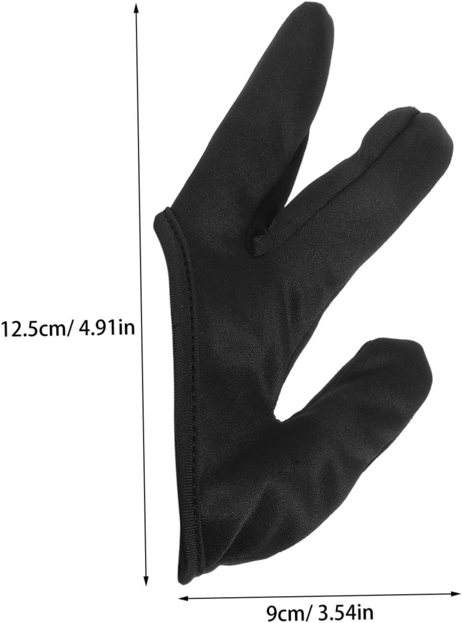 CIYODO Black Heat Resistant Three Finger Gloves for Curling Wand and Hair Straighteners Thermal Protection for Hair Styling Salons and Barbershops Durable and Flexible Design image number 6