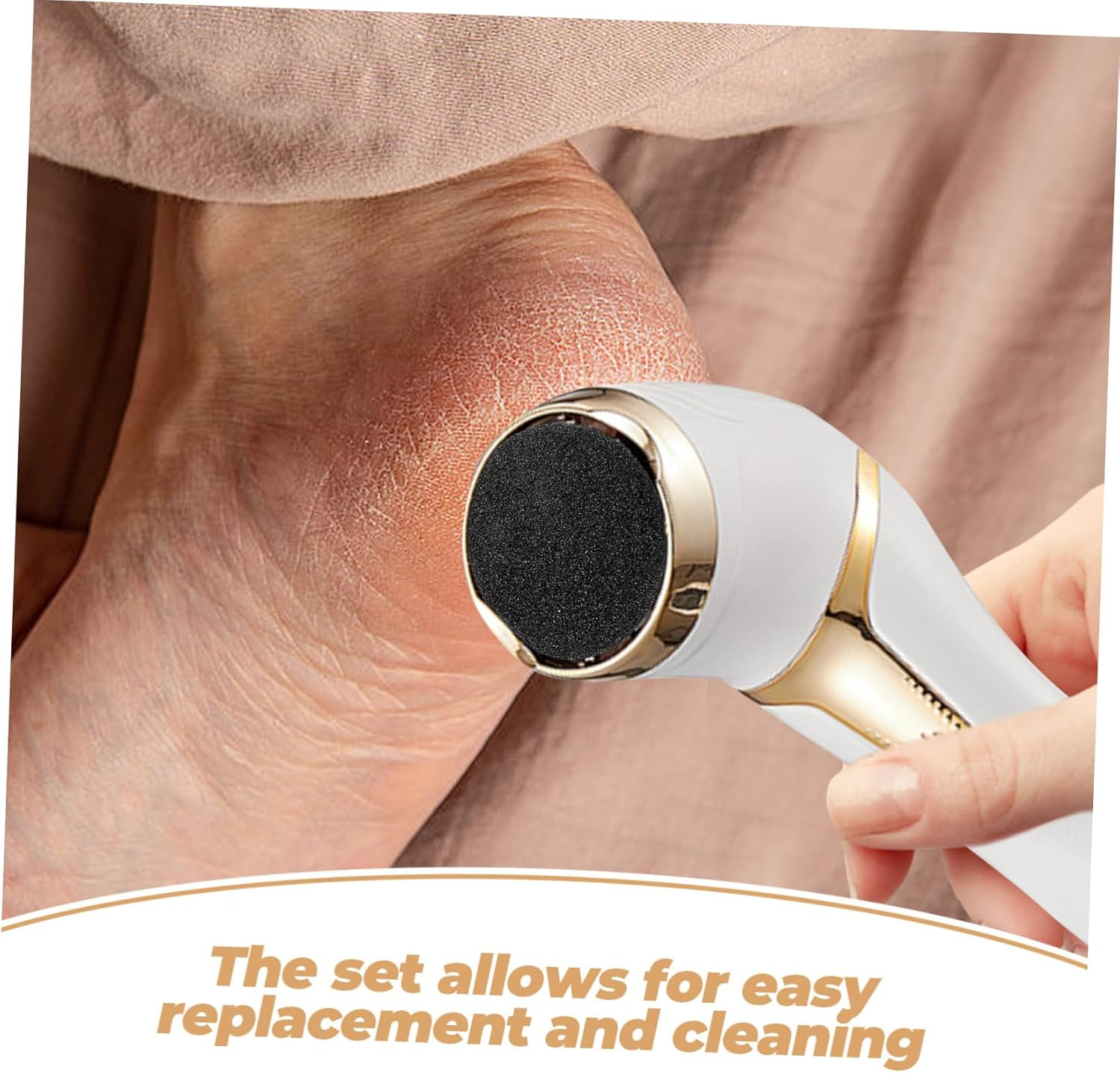 Ipetboom 4Pcs Foot File Roller Heads Replacement for Foot File Electric Pedicure Supplies image number 2