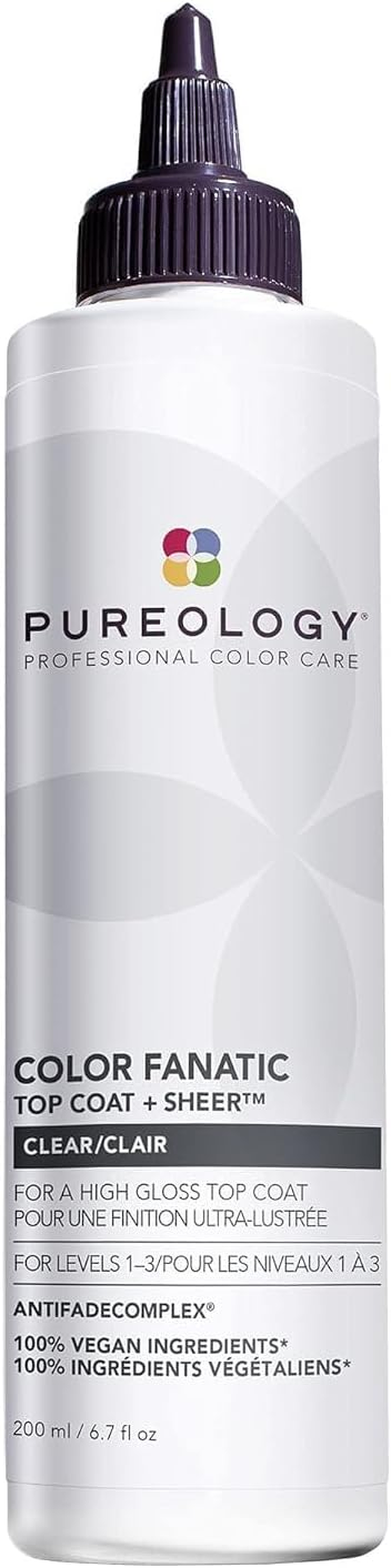 Pureology Color Fanatic Top Coat + Tone - Maintains Hair Color Treatment, Adds Vibrancy to Natural Hair Color, Smooths & Adds Shine | 200 Ml image number 2