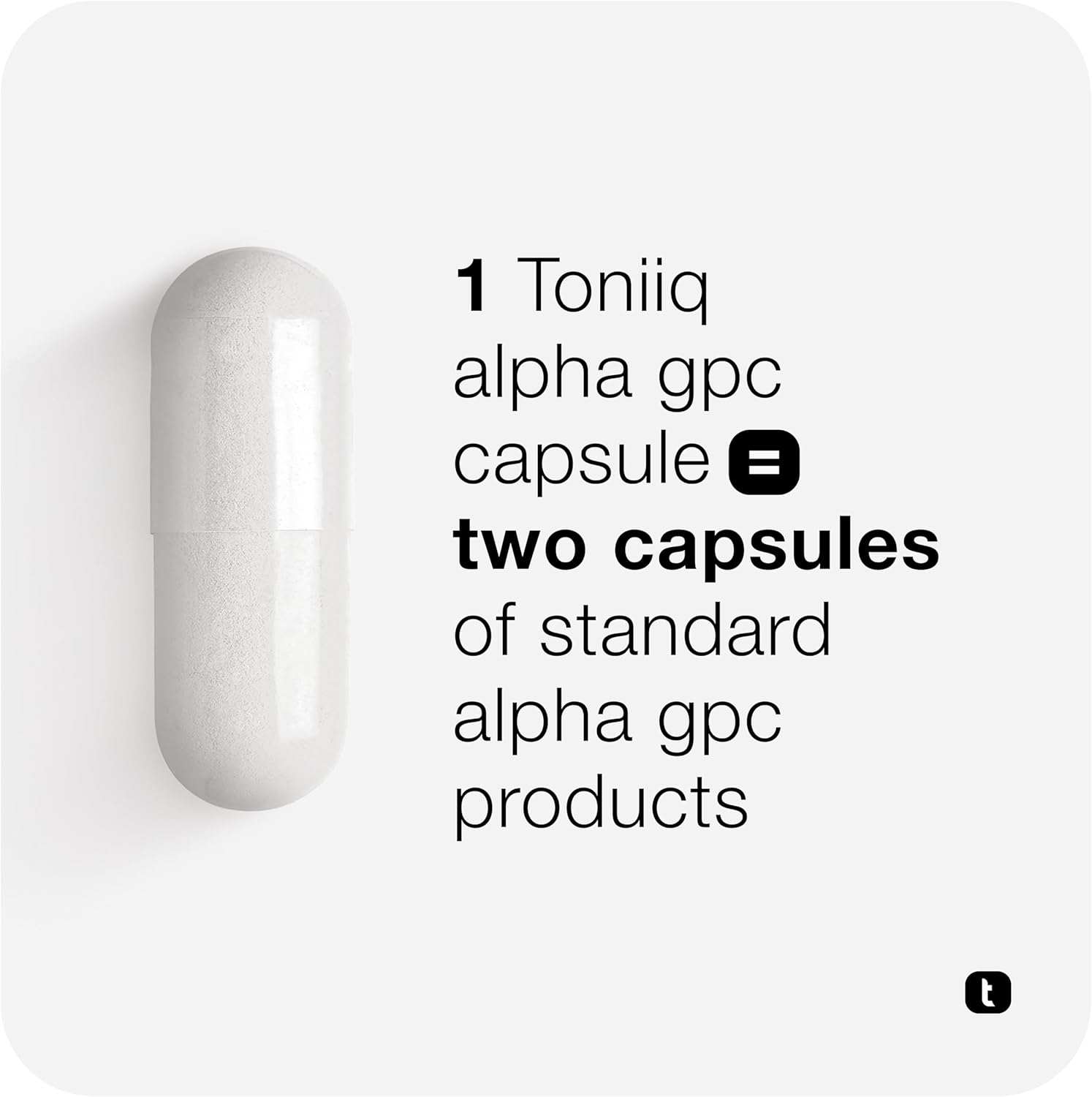 Ultra High Purity Alpha GPC Capsules - 600Mg Concentrated Formula - 99%+ Pharmaceutical Grade for Enhanced Absorption - Naturally Supports Brain Function - 120 Capsules Alpha GPC Supplement