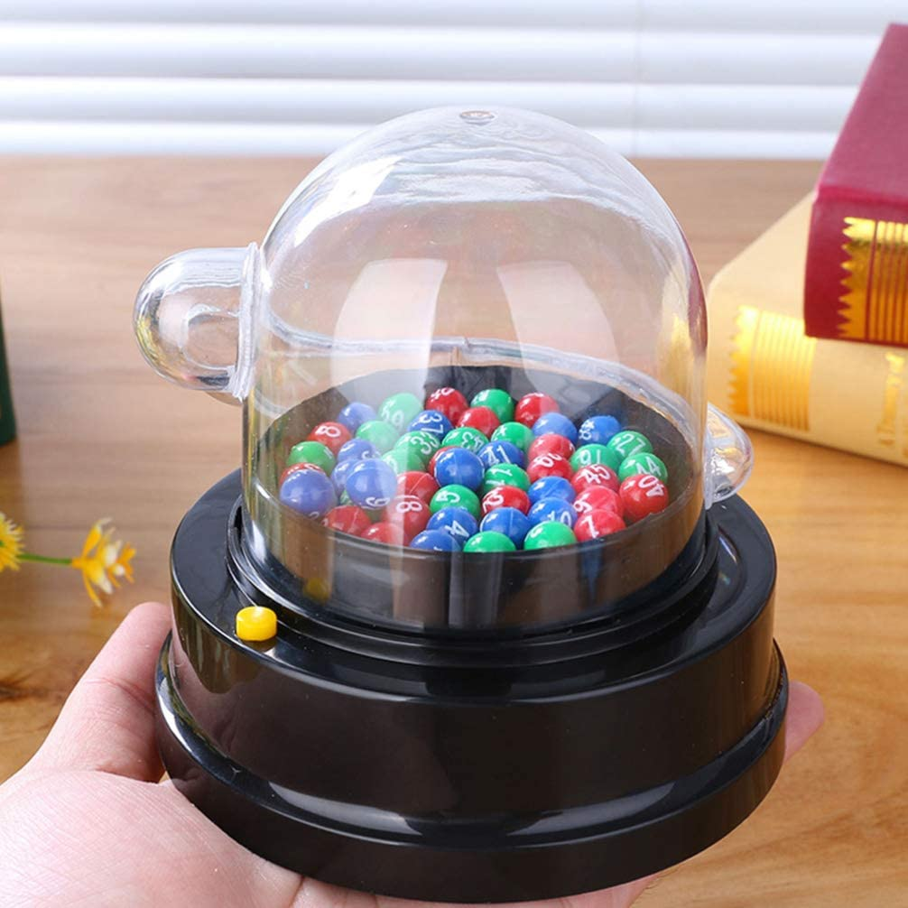 Bingo Game Set with Bingo Cage Bingo Balls Electric Machine Party Game for Adults Families Kids image number 6