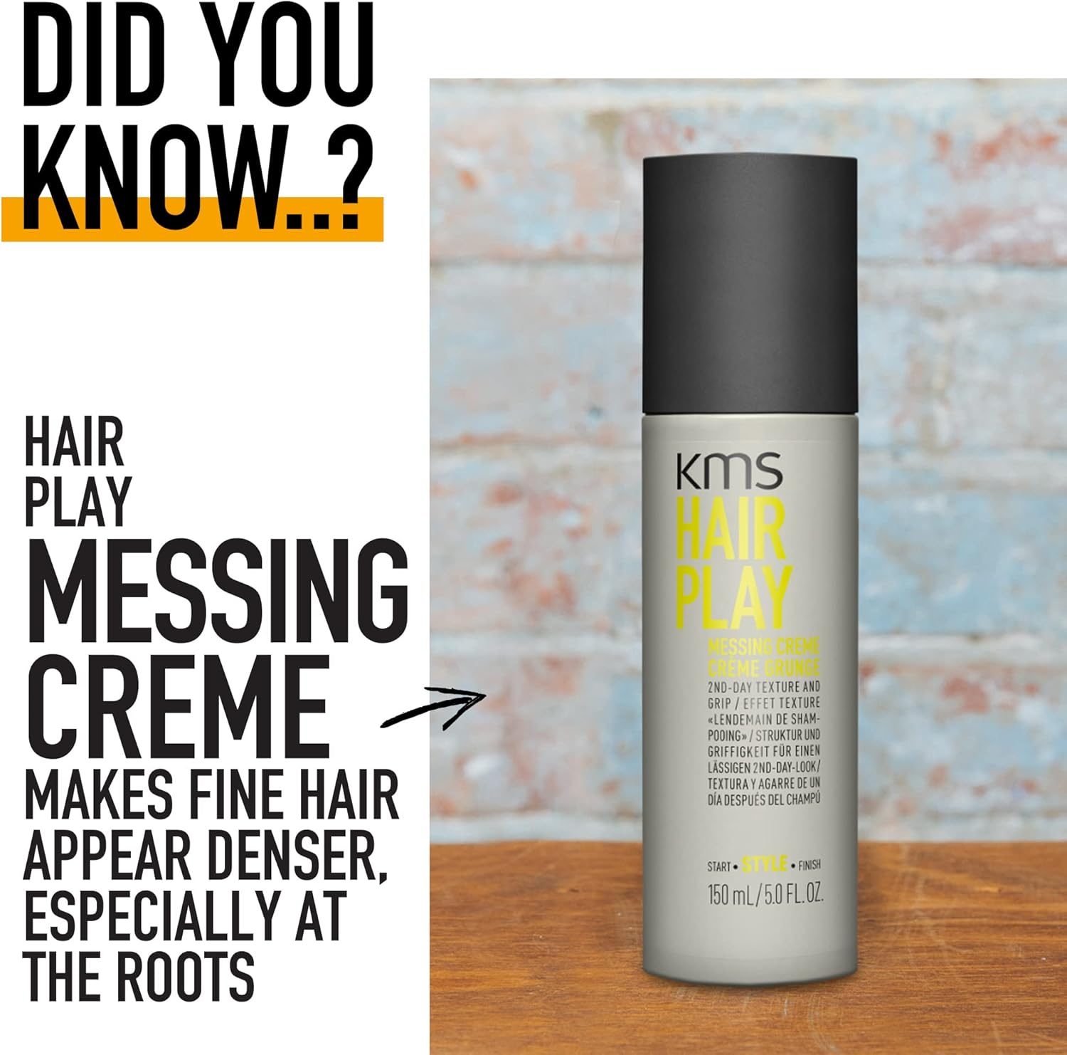 KMS Hair Play Messing Cream, 150Ml image number 1