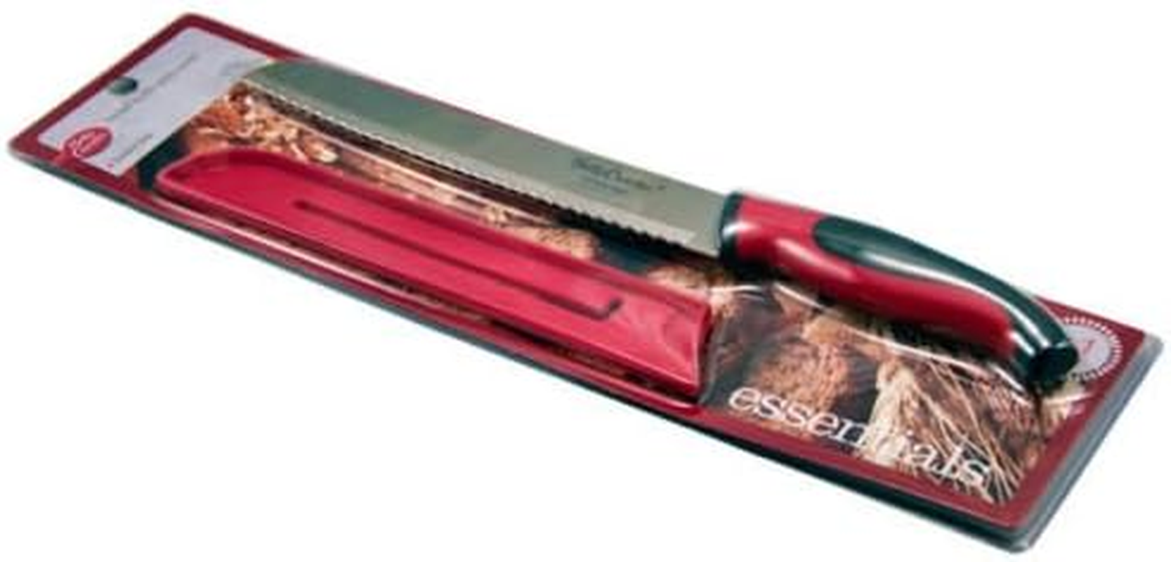 Betty Crocker Stainless Steel Bread Knife with Cover, 32 Cm Size