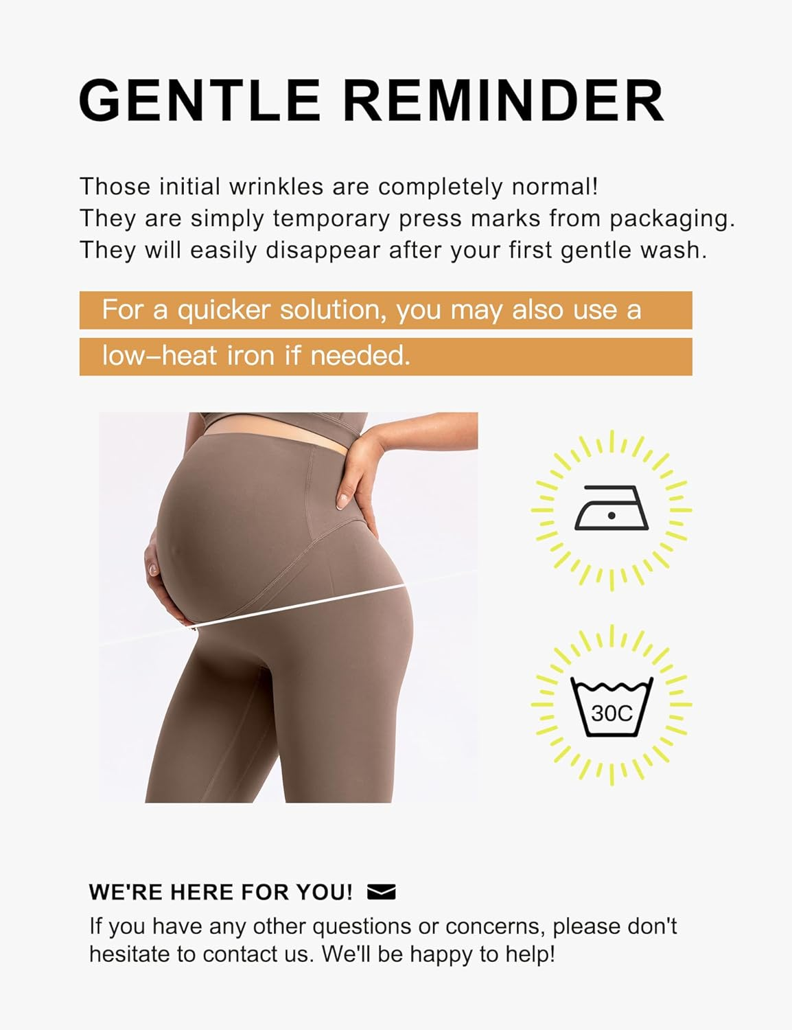 POSHDIVAH Women'S Creamluxe Maternity Leggings 25"/28" over the Belly Pregnancy Yoga Pants Active Workout Leggings image number 1