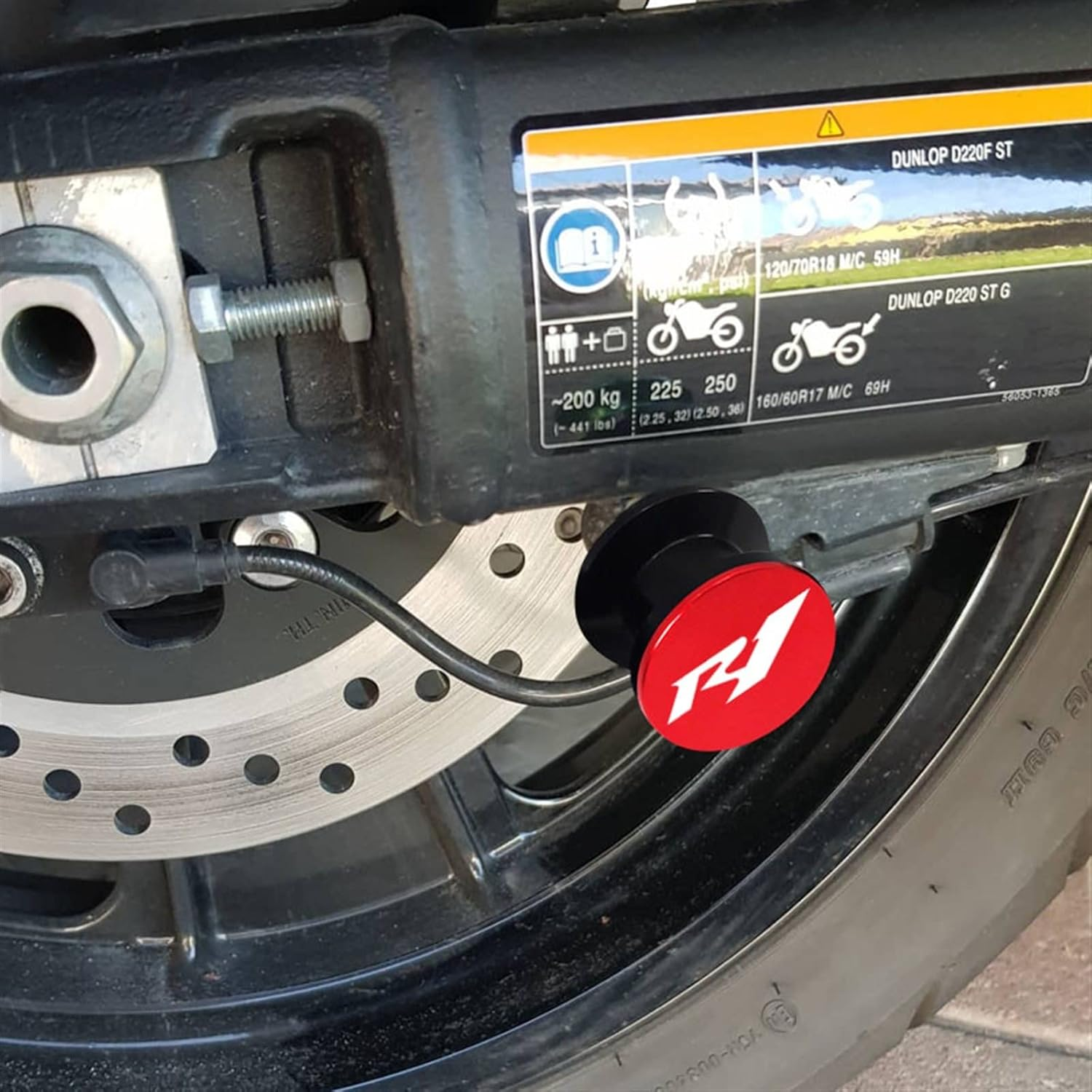 Motorbike Frame Sliders Swing Arm Stand Screws for Y ┐AMAHA YZF-R6 YZF-R1 R1 R1M R1S R6 1999-2021 Motorcycle 6MM Accessories Swingarm Slider Spools (Color : Silver, Size : R6) image number 1