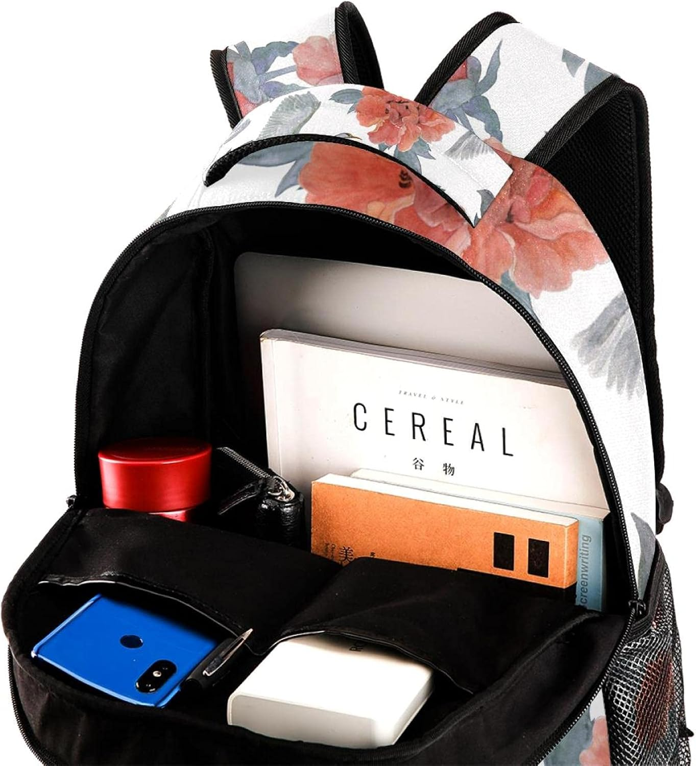 Chinese Peones and Flying Garza Backpack Students Shoulder Bags Travel Bag College School Tote Backpacks image number 1