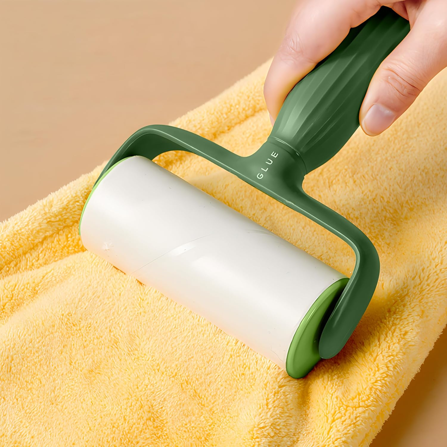 YAVO-EU Extra Sticky Lint Roller, 6 Rolls with 1 Dispenser, Extra Sticky Lint Roller, Lint Roller, Pet Hair, Suitable for Clothes, Hair, Cat Hair, Dog Hair image number 1