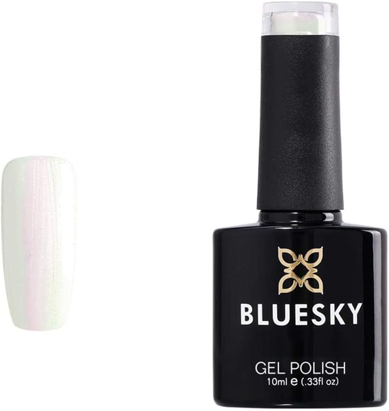 Bluesky Gel Nail Polish, Moonlight and Roses, 10 Ml, White