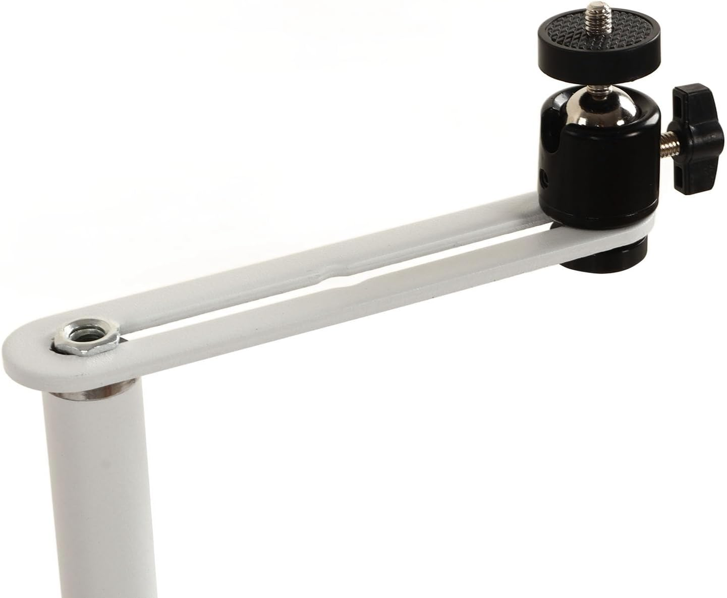 Cryfokt Bedside Sofa Projector Stand, 360 Degree Rotatable Adjustable Height Projector Stand Portable for Home Office (White)