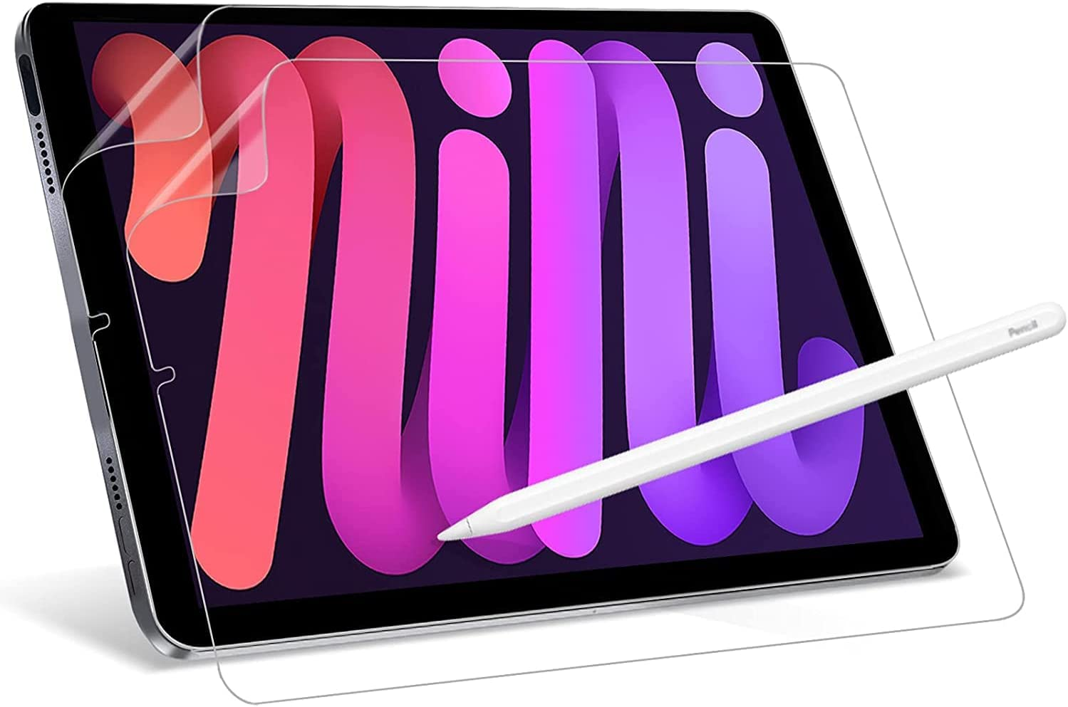 [2 Pack] Paperfeel Screen Protector Compatible with Ipad Mini 6Th Generation/A17 Pro (2024/2021 8.3 Inch), for Ipad Mini 6/A17 Pro No Glare Matte Film Screen Protector, Compatible with Apple Pencil image number 3