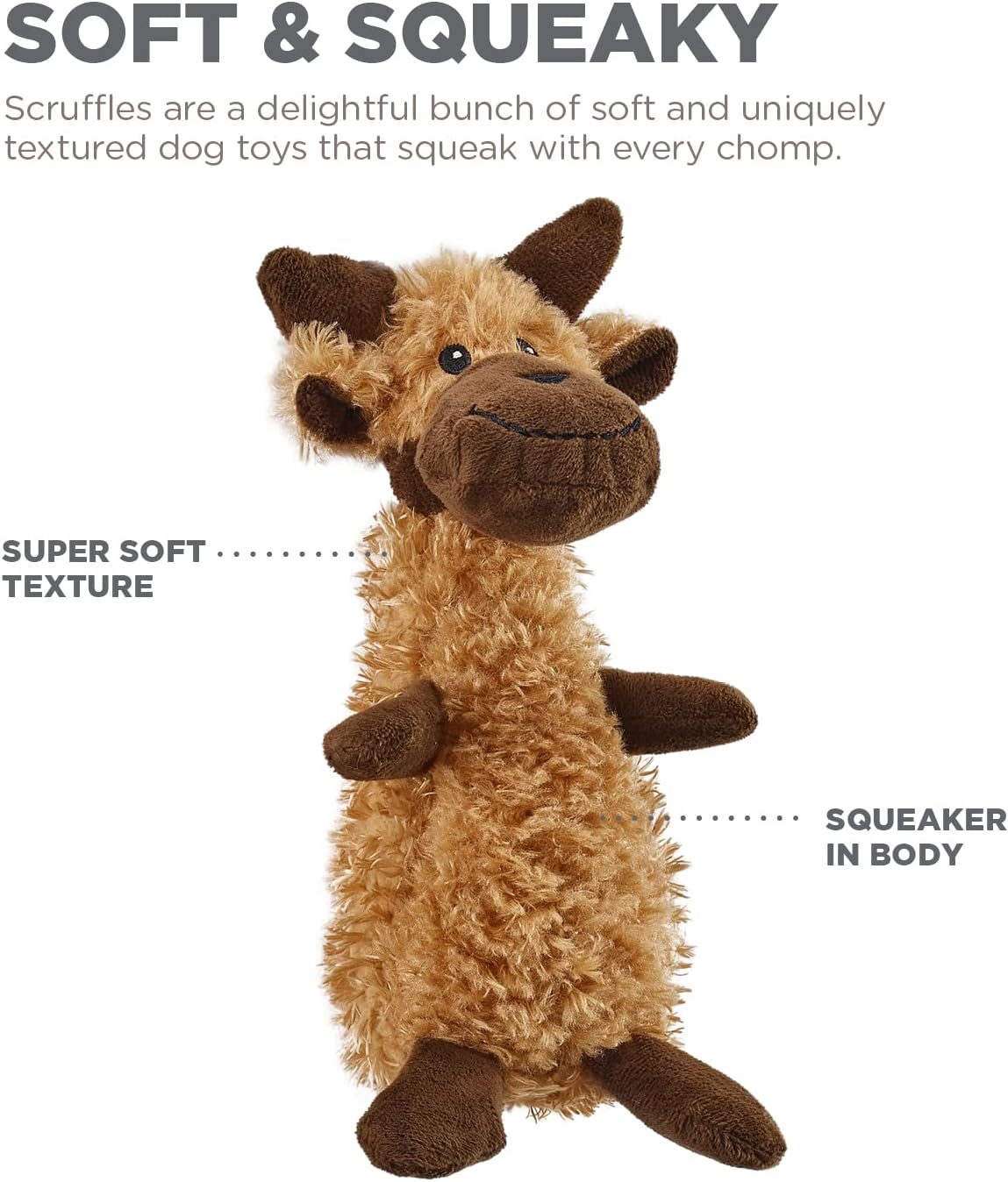Charming Pets Scruffles Moose Plush Toy, Large 43Cm image number 4