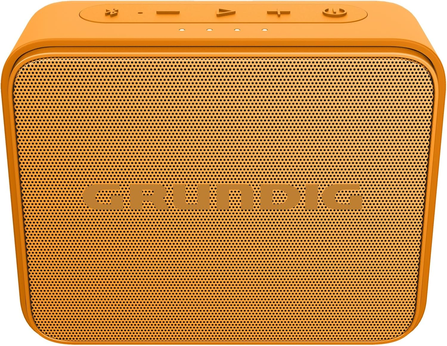 Grundig GBT Jam Orange Bluetooth Speaker, Soundbox, 3.5 W RMS, Bluetooth 5.0, up to 30 M Range, up to 30 Hours Battery Life, Power Bank Function, Hands-Free Function, Waterproof, Orange