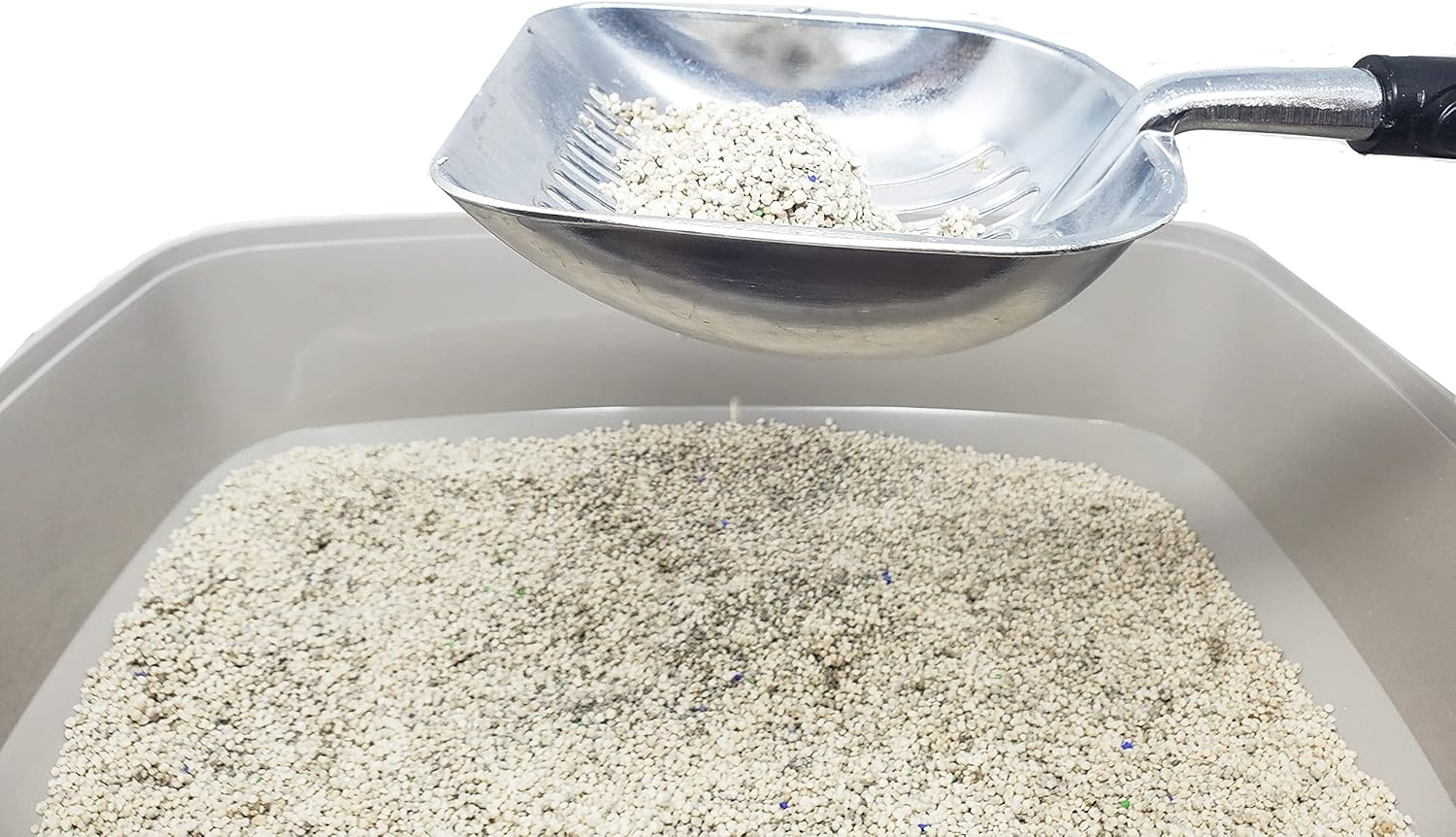 Moonshuttle Non-Stick Metal Cat Litter Scoop, Durable, Works with All Type of Cat Litter, Ergonomically Designed Handle image number 1