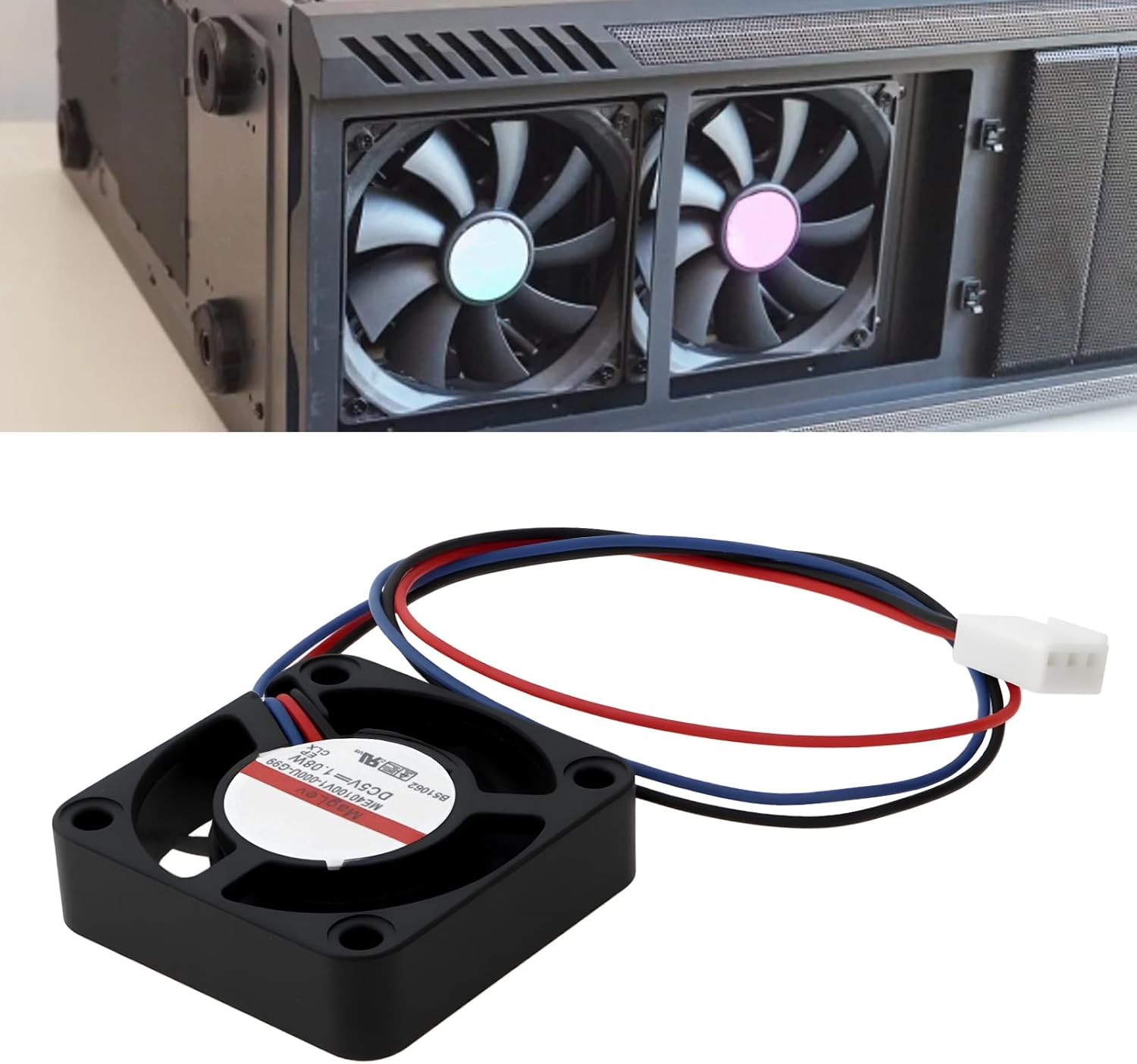 VGOL 3Pin Cooling Fan DC5V 1.08W ME40100V1-000U-G99 Suitable for Computer Server Auxiliary Cooling Small Electronic Equipment Cooling image number 1