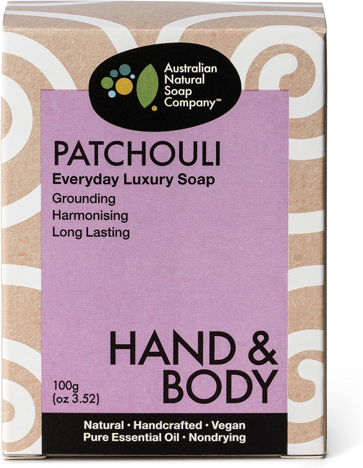 Australian Natural Soap Company Patchouli Luxury Soap 100G image number 1