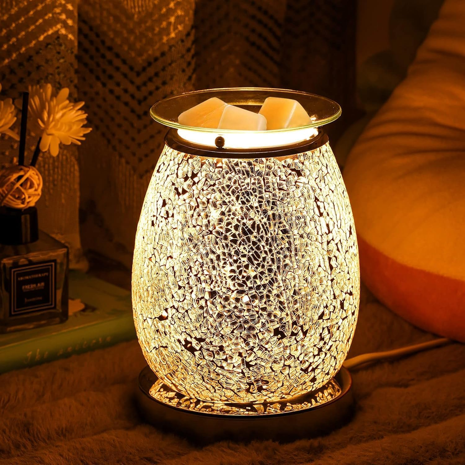Stunning Electric Wax Melt Burners, Oil Burner, Wax Warmer, Night Light Oil Lamp for Home Decoration