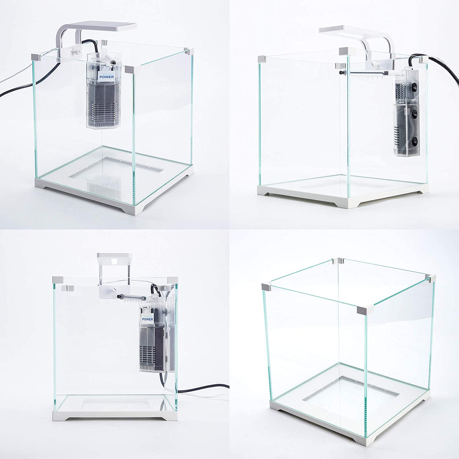 Dynamic Power 16L Starfire Glass Aquarium Fish Tank with 5W LED Light, 3W Filter Pump, for Freshwater & Saltwater Fish, Easy Setup image number 1