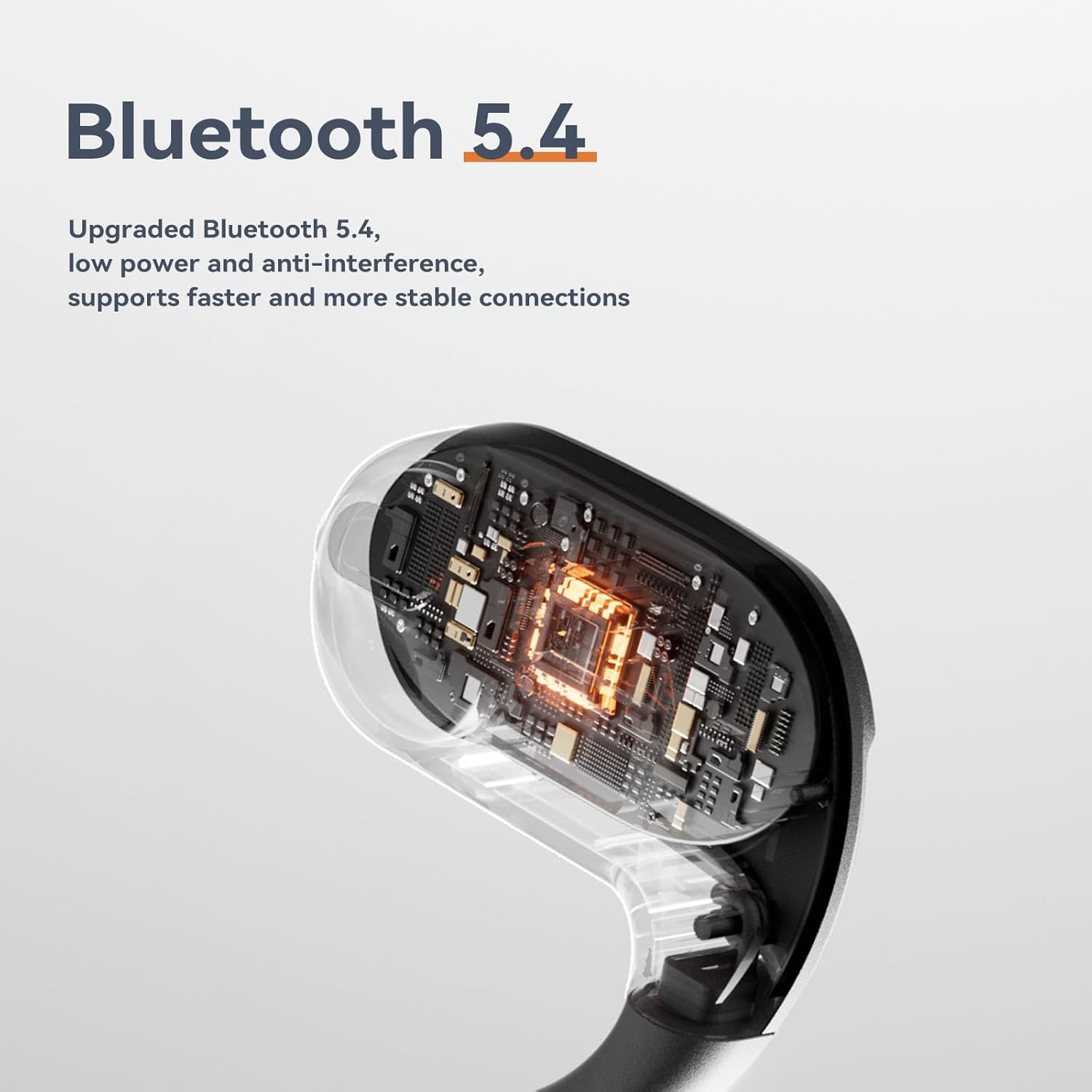 Sanag G1S Open Ear Headphones Wireless Bluetooth 5.4, Best Lightweight Air Conduction Headset, 360&deg; Stereo Sound, 60H Playtime, Location Search, Ear Earbuds for Running Workouts Sport image number 3