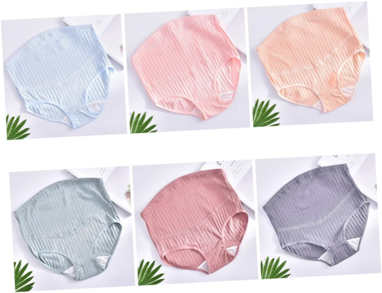 SAFIGLE High Waist Cotton Maternity Panties Adjustable Stomach Lift Nursing Underwear for Pregnant Women Comfortable Stretchy Breathable Support image number 6