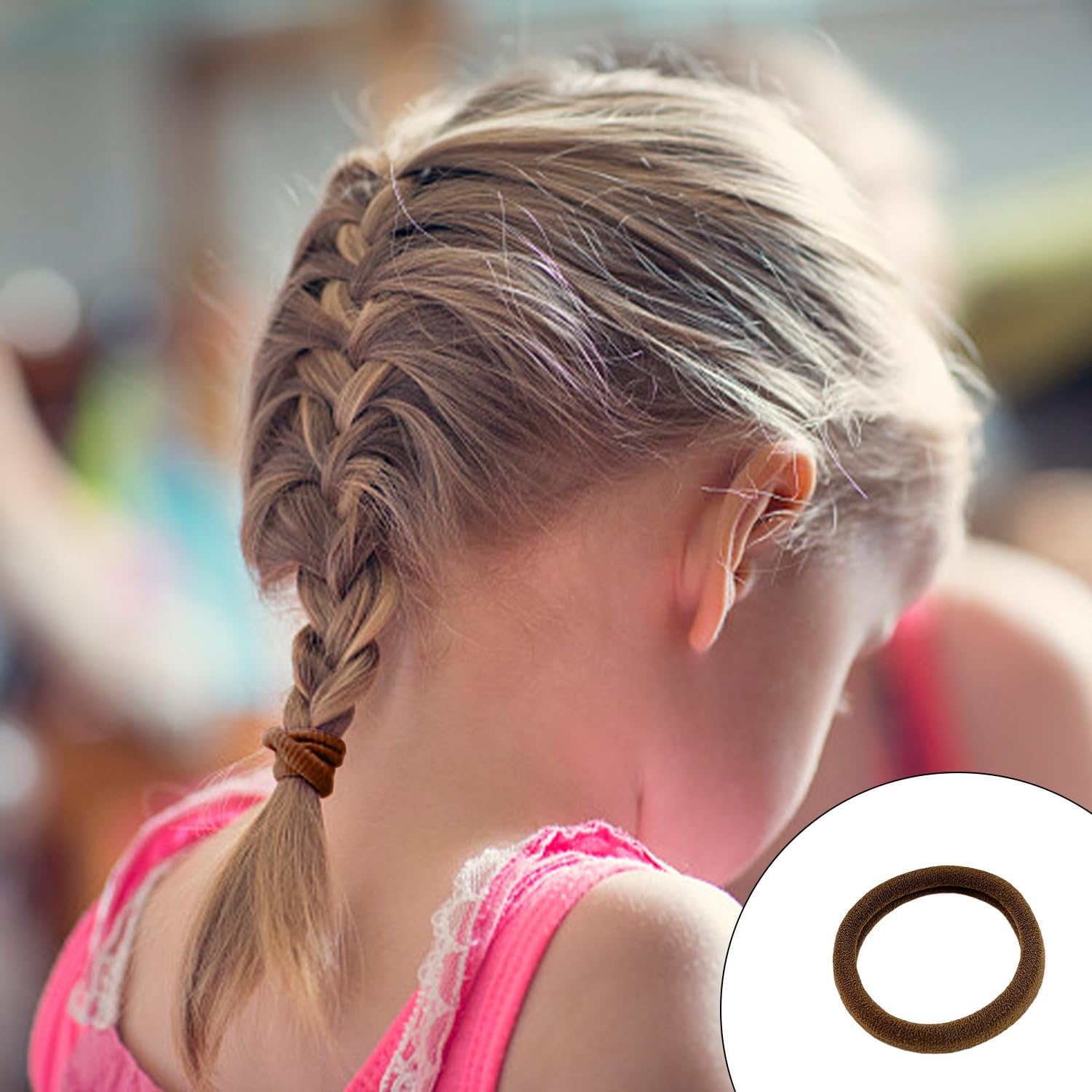 Pack of 15 Hair Ropes, Simple Elastic Hair Band, Ponytail Fix Rope, All Same Braided Hair Accessories, Hair Wrapping Tools for Girls image number 2