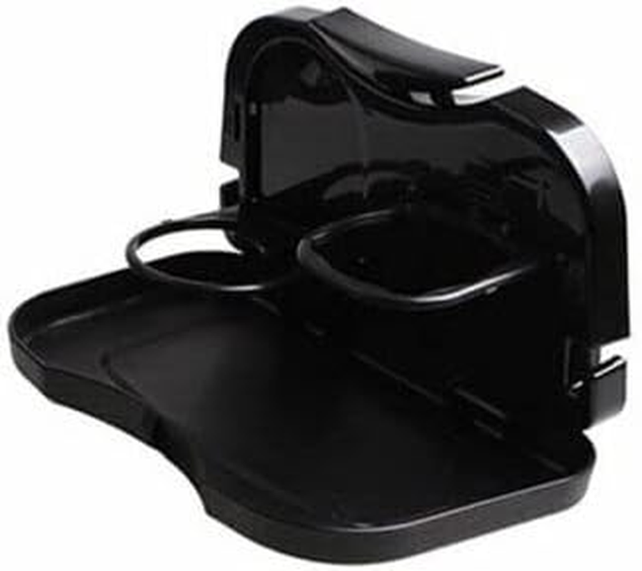 AIMALL Auto Car Cup Holder New Back Seat Tray Table Stand Desk Drink Food Folding, Easy Installation, Space-Saving, Black, Durable ABS image number 1