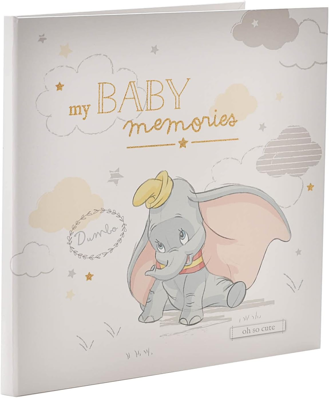 Happy Homewares Magical Beginnings My Baby Memories Dumbo My First Year Record Book - the for a Newborn Baby - Officially Licensed image number 3