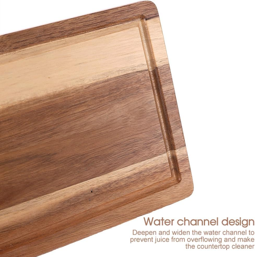 Leona Co Hard Wood Hygienic Cutting Board - Natural Wooden Chopping Board for Kitchen, 38X26X1.5Cm, Food-Safe Hardwood Cutting Surface image number 5