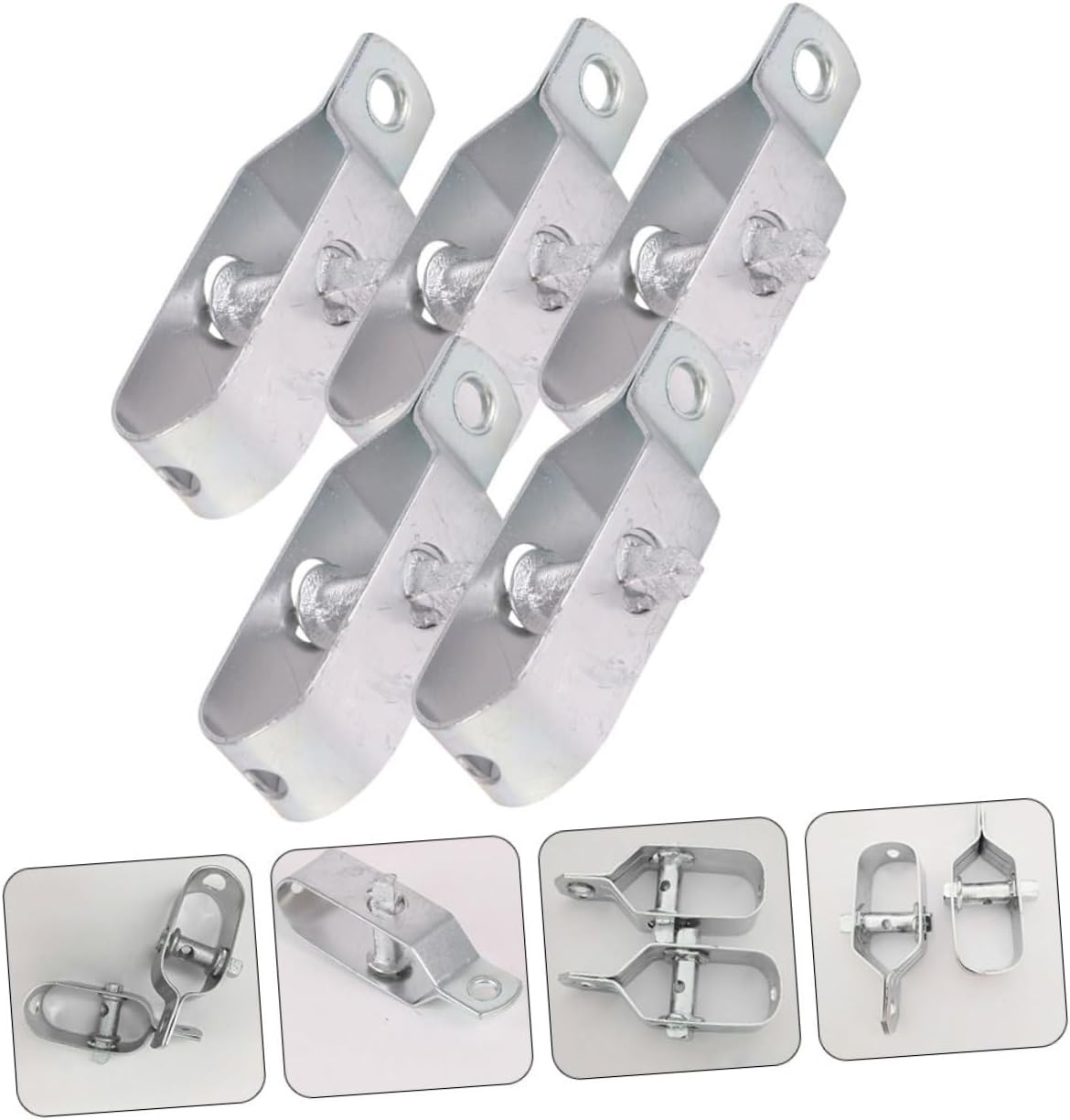 6Pcs Outdoor Fencing Line Wire Tighteners Cable Tensioner Ratchet Wire Strainer for Garden Fence image number 4